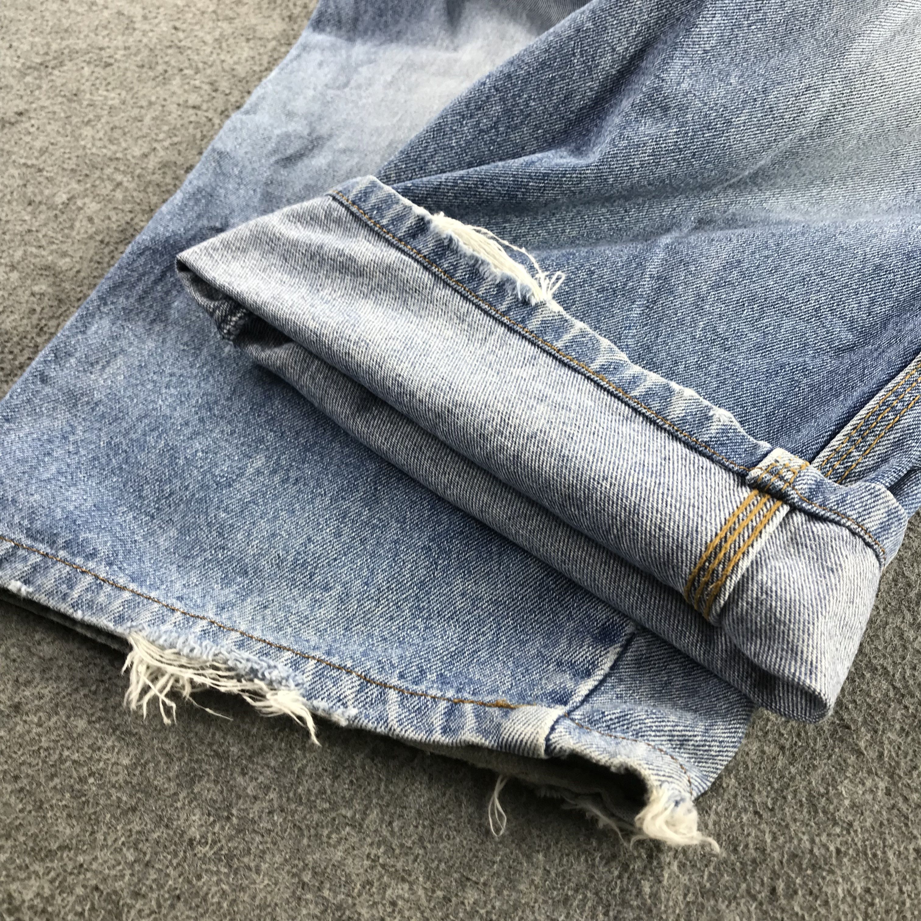 Guess Vintage 90's Guess Jeans Faded Baggy Denim KJ3398 Size US 33 - 8 Thumbnail