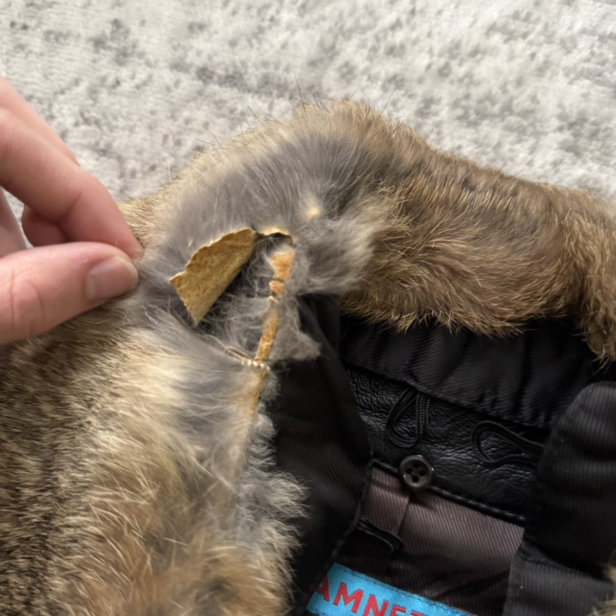 Katharine Hamnett London Katharine Hamnett Pig Leather Rabbit Fur Bomber Jacket Size US L / EU 52-54 / 3 - 10 Thumbnail