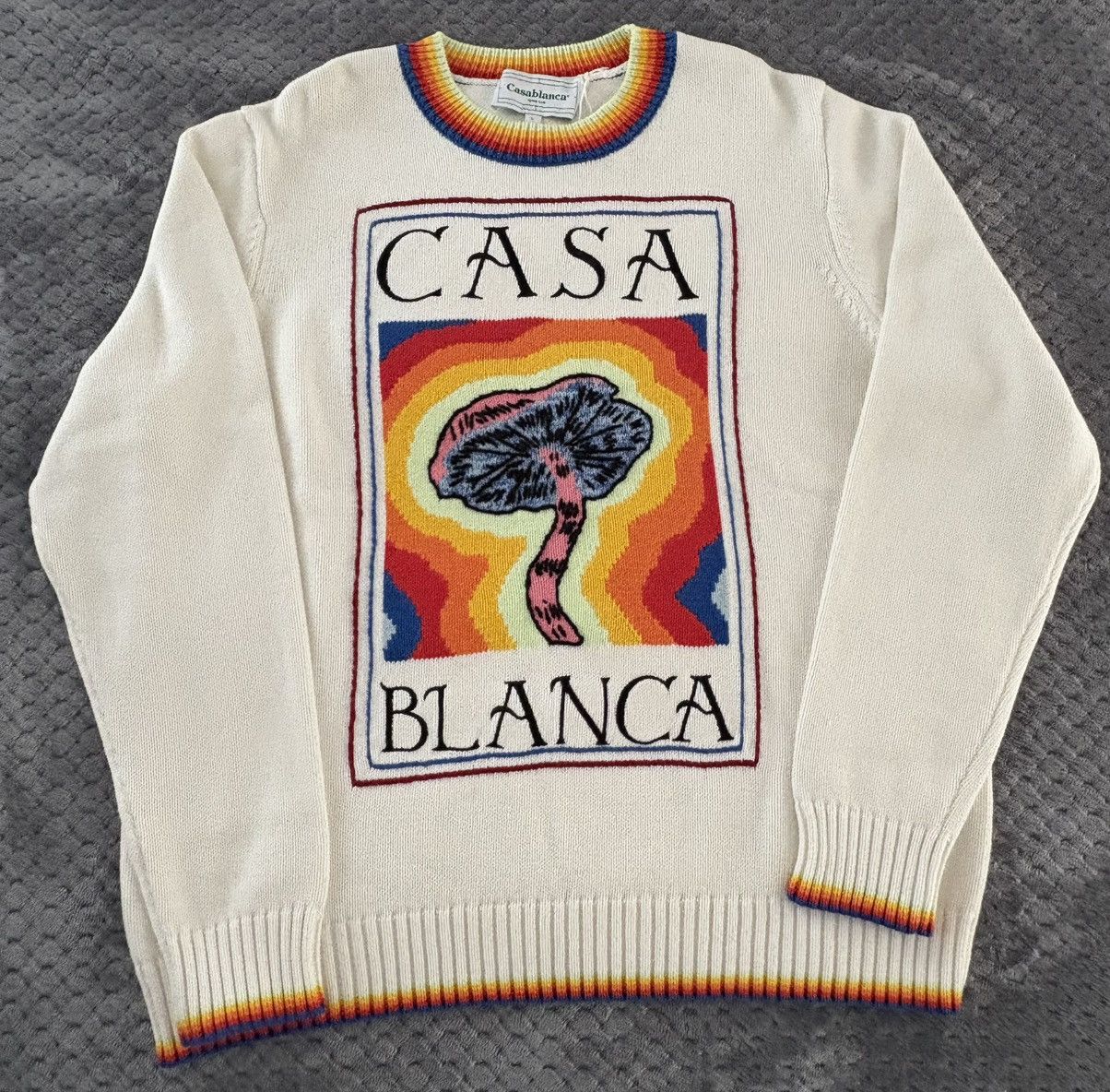 Casablanca Casablanca Intarsia Knit Sweater - Mind Vibrations Size US L / EU 52-54 / 3 - 1 Thumbnail