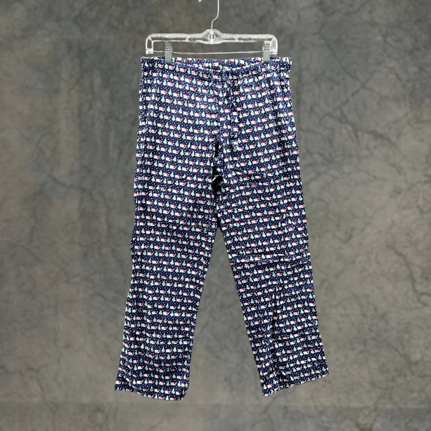 Vineyard Vines Vineyard Vines Pajama Pants Womens XS Blue Christmas Whale Flannel Sleep Print Size 26" / US 2 / IT 38 - 1 Thumbnail