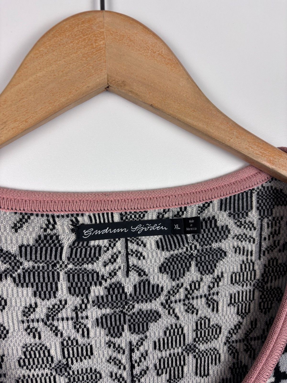 Gudrun Sjoden Gudrun Sjoden Floral Cardigan Organic Cotton Black White XL Size XL / US 12-14 / IT 48-50 - 4 Thumbnail