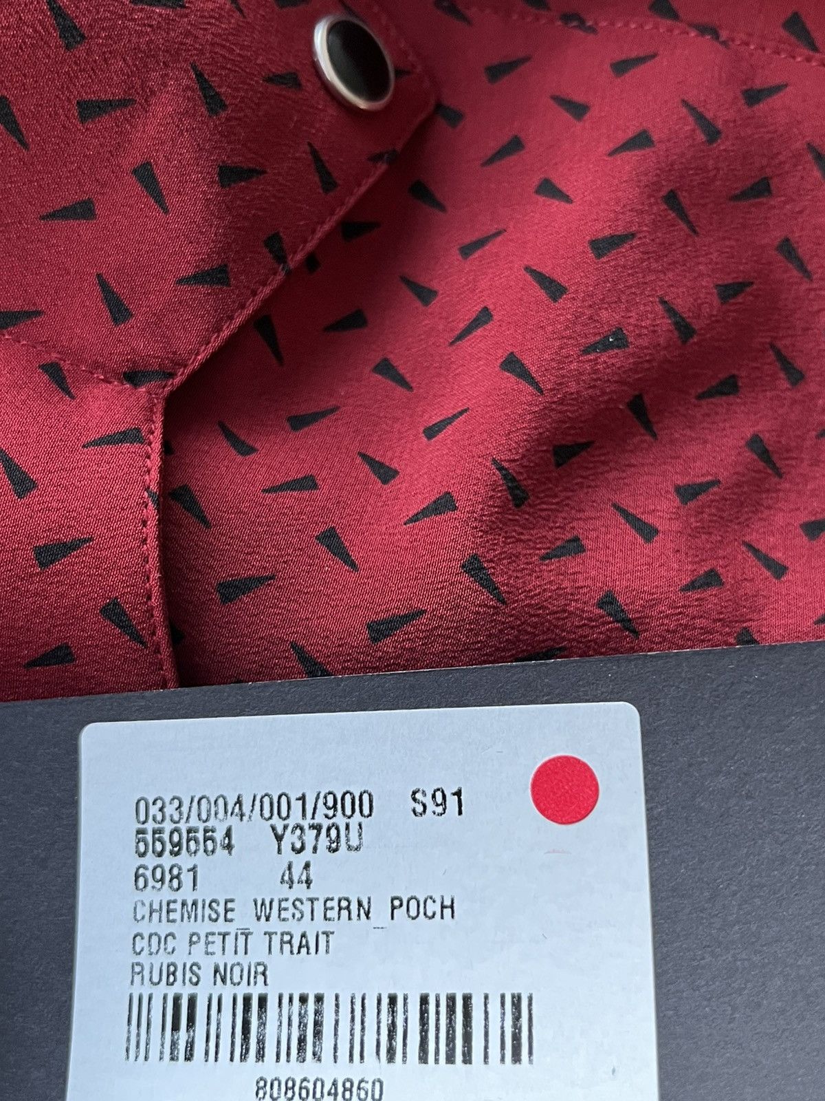 Hedi Slimane × Saint Laurent Paris × Yves Saint Laurent Saint Laurent Runway Premium Silk Western Shirt Brand New Size US XXL / EU 58 / 5 - 7 Thumbnail