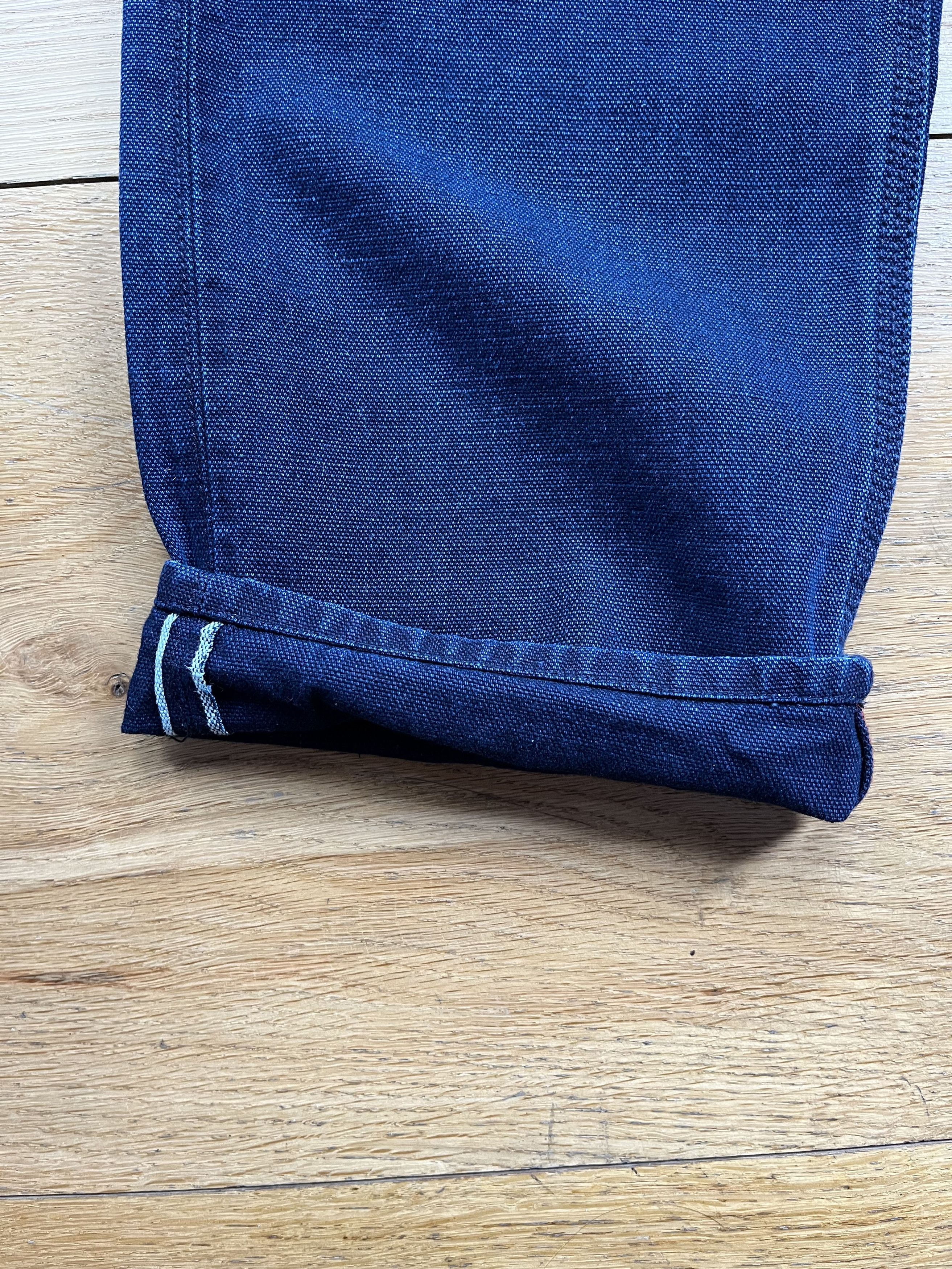 Best Made Co. Indigo Dyed Selvedge Canvas Carpenter Pants Size US 29 - 2 Thumbnail
