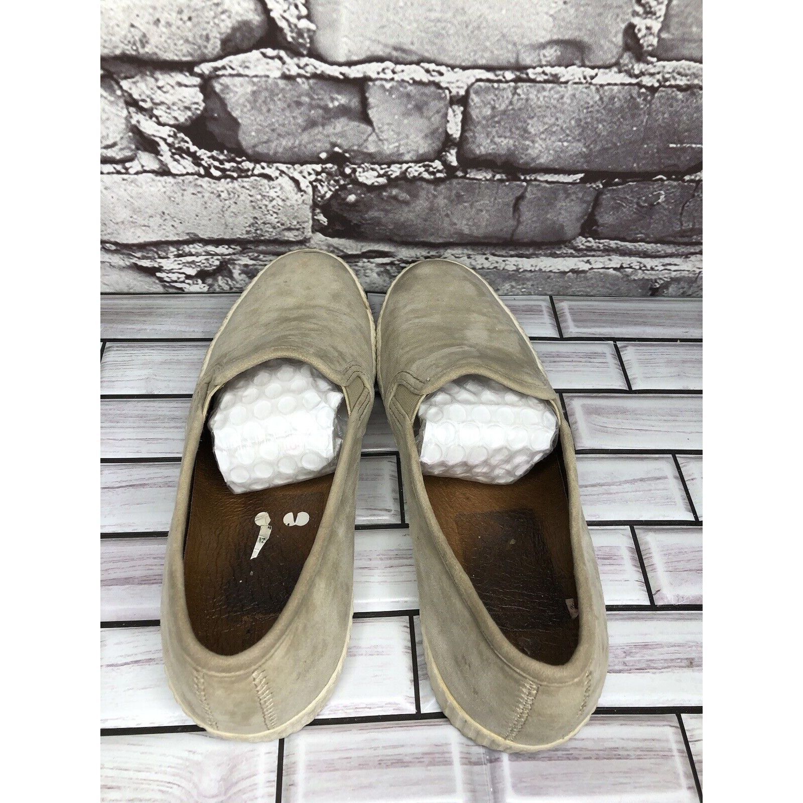 Frye Frye Faw Beige Suede Leather Slip On Casual Comfort Shoes Wo Size US 8.5 / IT 38.5 - 5 Thumbnail