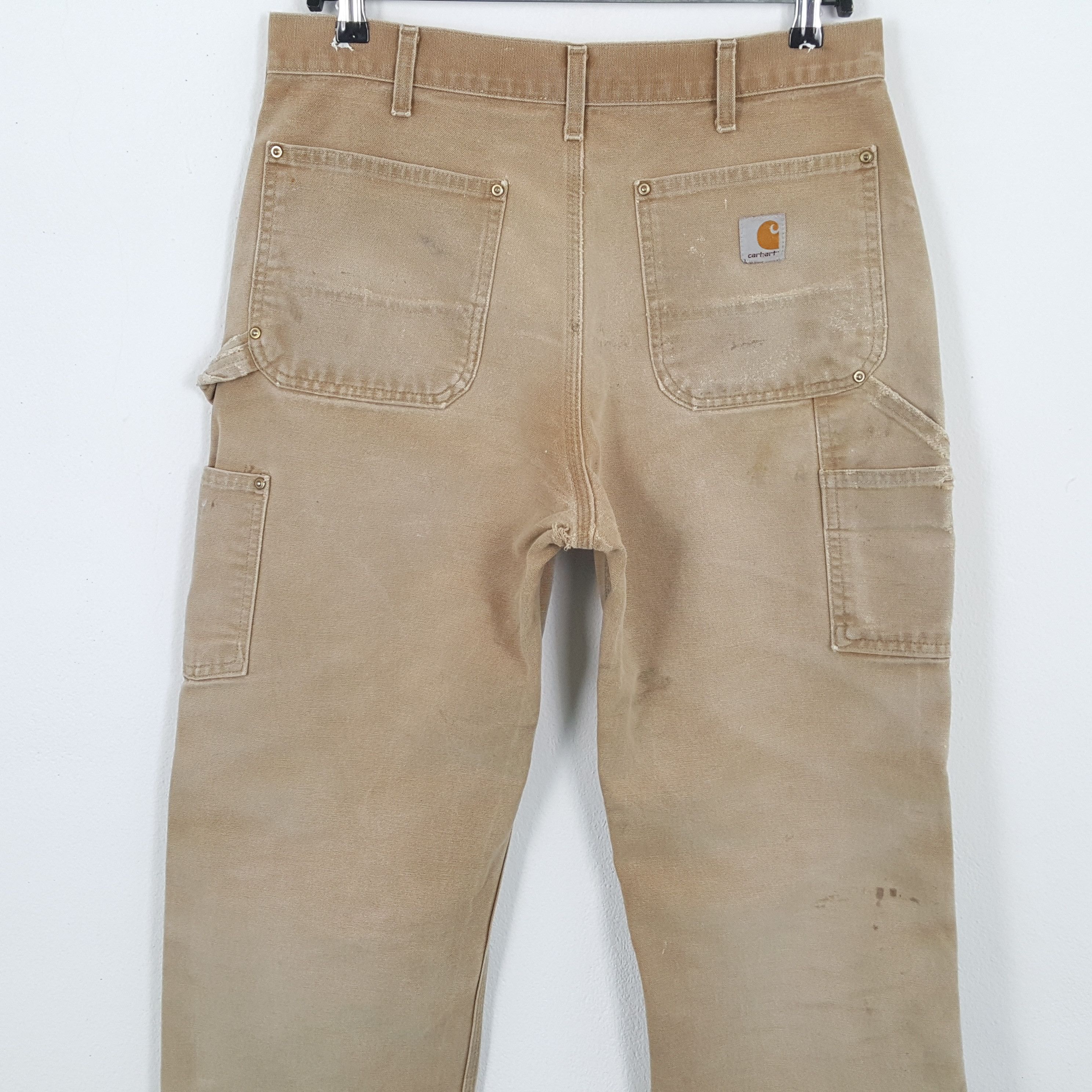 Carhartt × Vintage CARHARTT Workwear Style Carpenter Pants Distressed Size US 32 / EU 48 - 5 Thumbnail