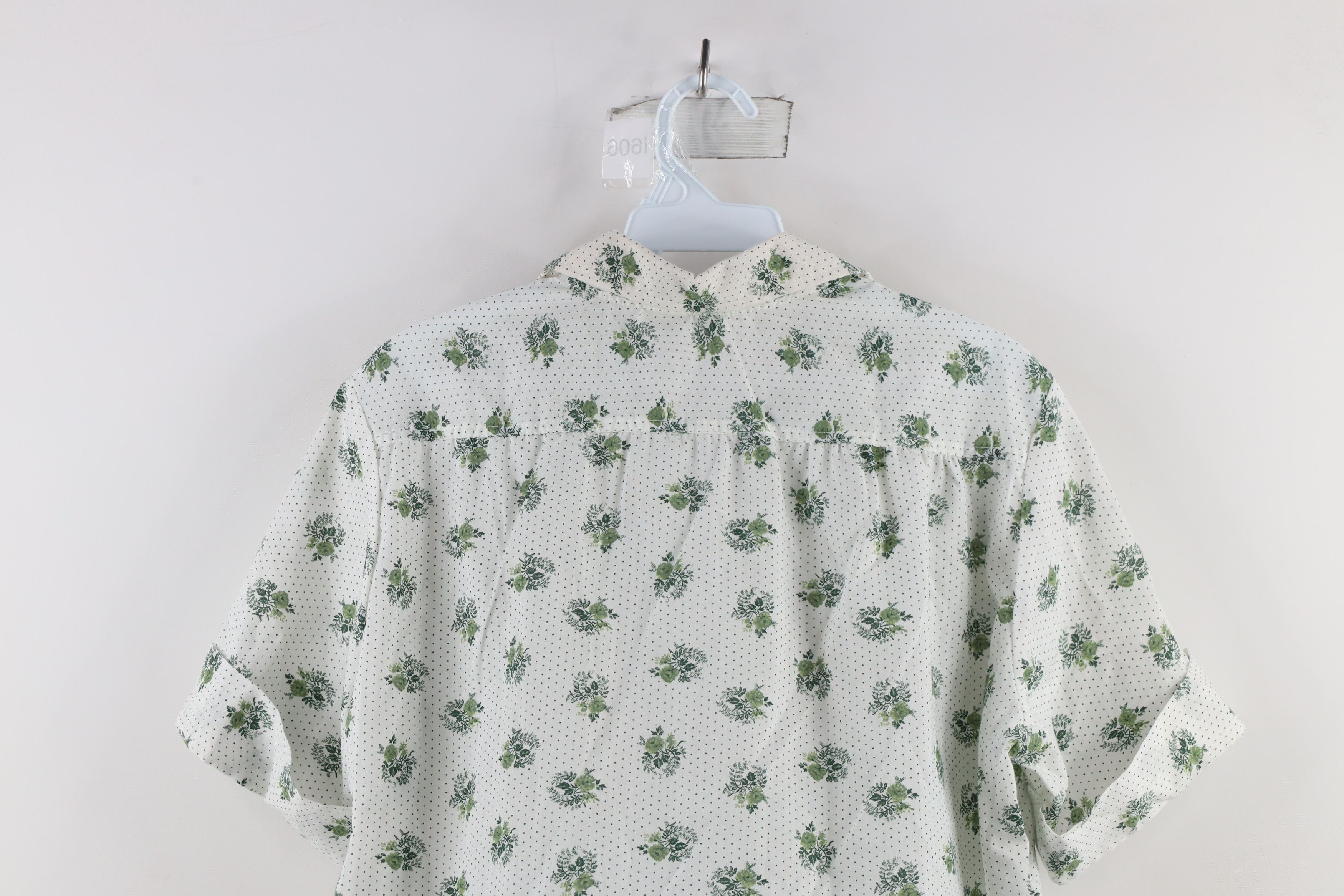 Vintage Vintage 60s Rockabilly Flower Looped Collar Button Shirt USA Size L / US 10 / IT 46 - 8 Thumbnail