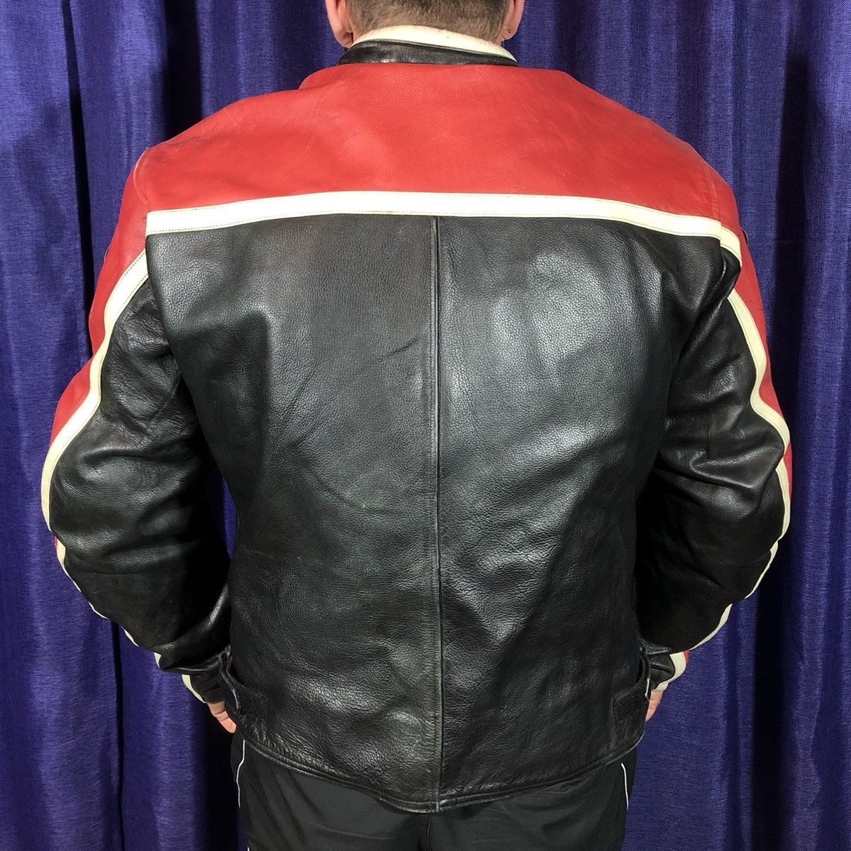 Dainese × Yamaha Kerozen Moto Motorcycle Leather Jacket Racing Size US XL / EU 56 / 4 - 4 Thumbnail