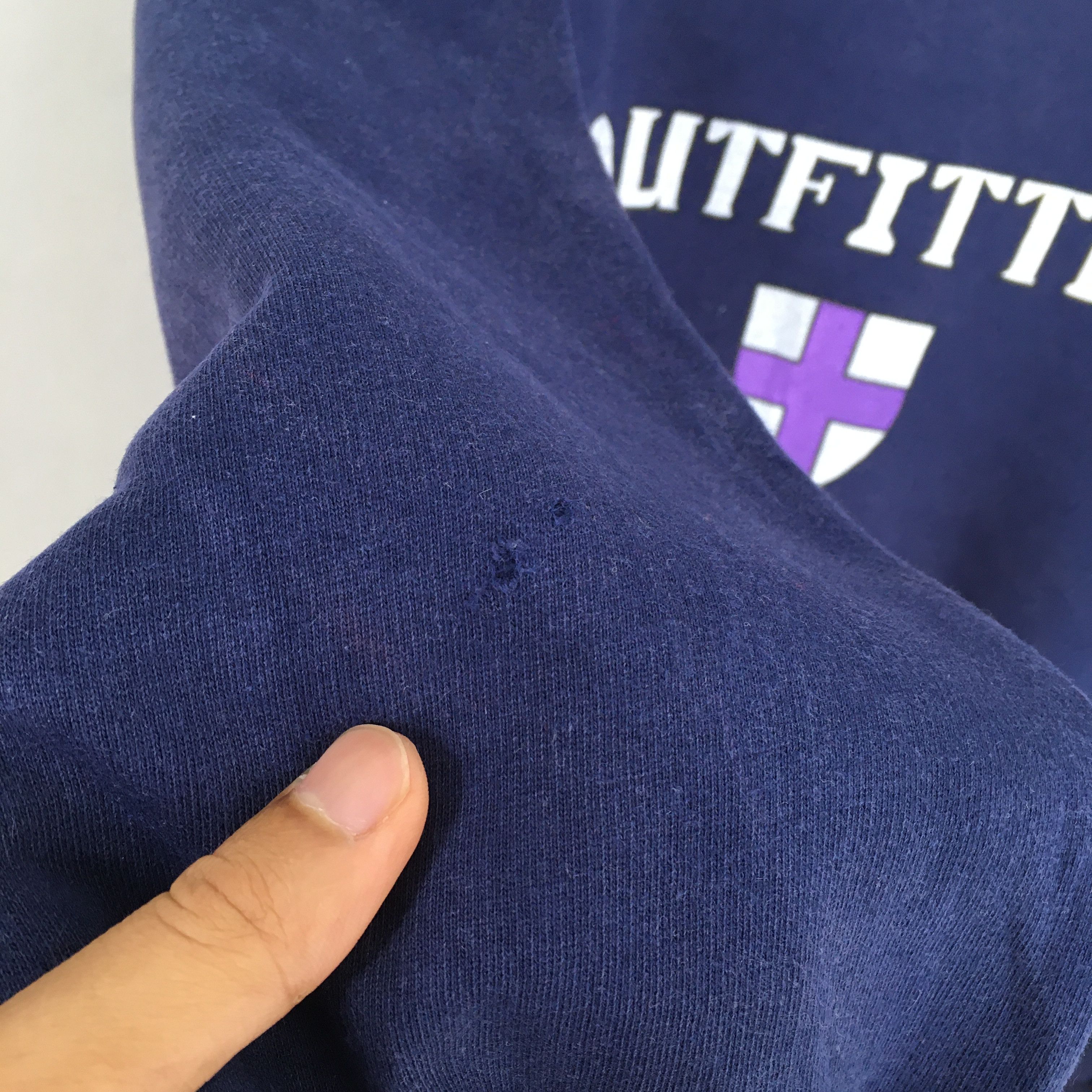 Vintage Vintage 90s Outfitter Hike Blue Sweatshirt XXLarge Size US XXL / EU 58 / 5 - 5 Thumbnail