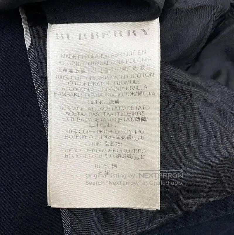 Burberry Burberry Black Cotton Women's Trench Coat. Size XXS / US 00 / IT 34 - 6 Thumbnail