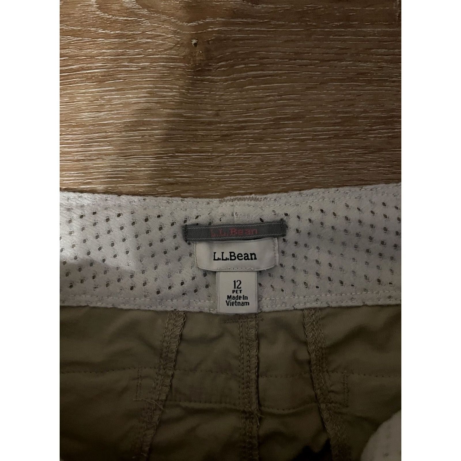 Vintage LL Bean Pants Womens 12 Regular Beige Outdoor Hiking Nylon Size 34" / US 12 / IT 48 - 3 Thumbnail