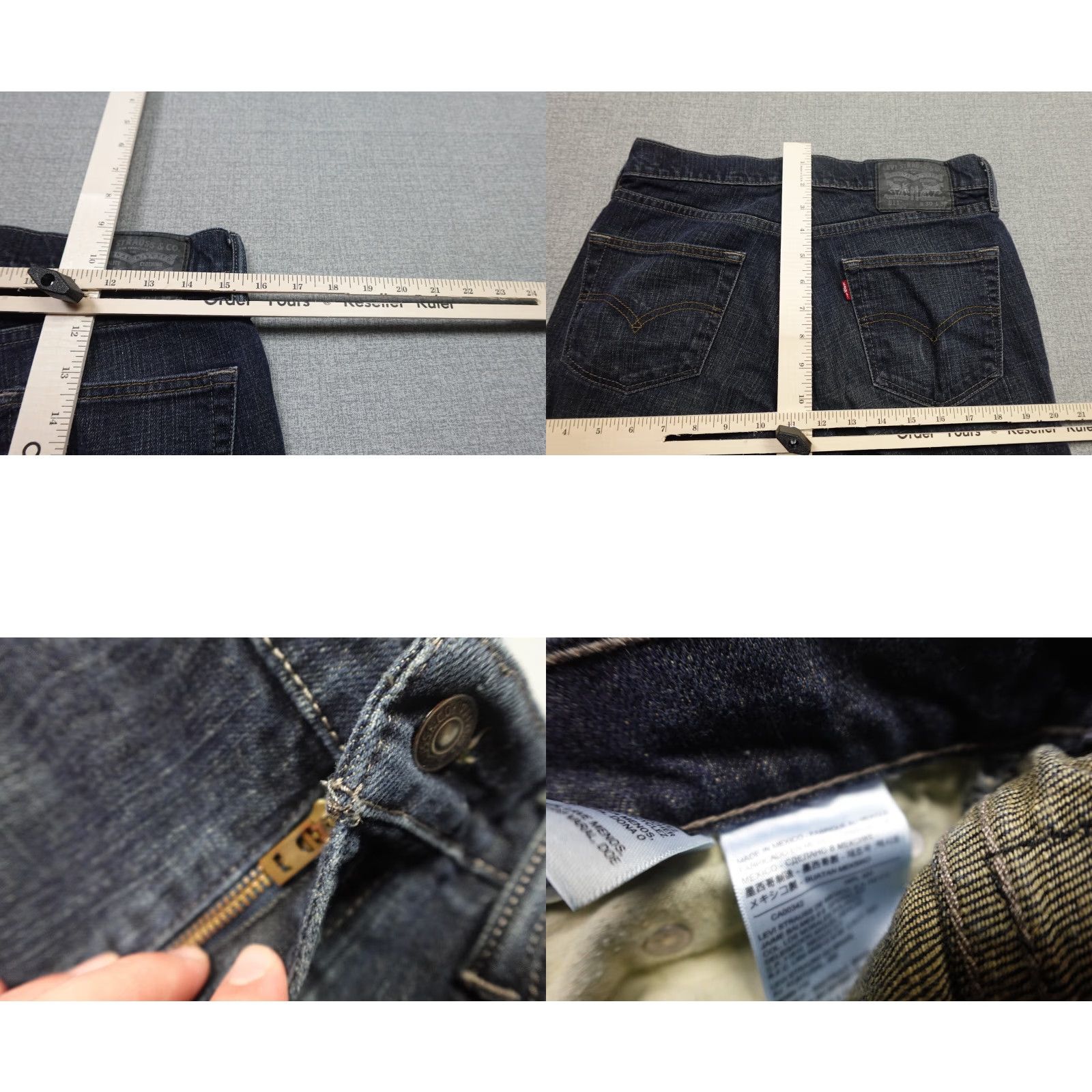 Levi's Levi's 511 Jeans Slim 30x32 Jeans Mens Blue Dark Wash Denim Stretch Tapered Comfort Size US 30 / EU 46 - 8 Thumbnail