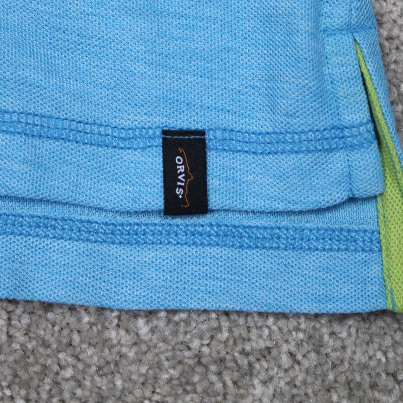 Orvis Orvis Polo Shirt Mens Large Blue Cotton Polyester Blend S/S Pullover Shirt Size US L / EU 52-54 / 3 - 3 Thumbnail