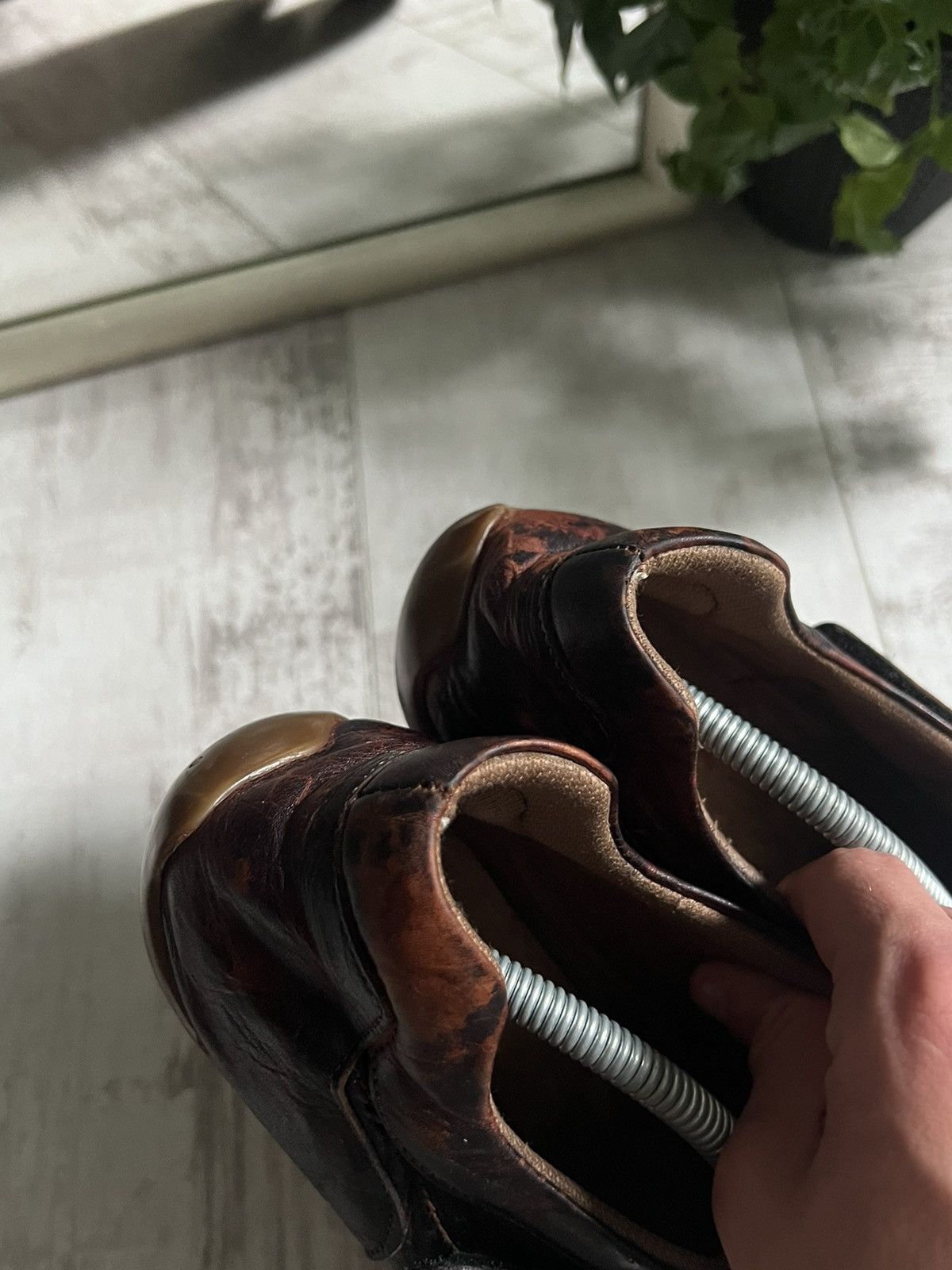 Lacoste 🐊RARE🐊 Vintage Lacoste Leather Brown Crocodile Sneakers Size US 9.5 / EU 42-43 - 6 Thumbnail