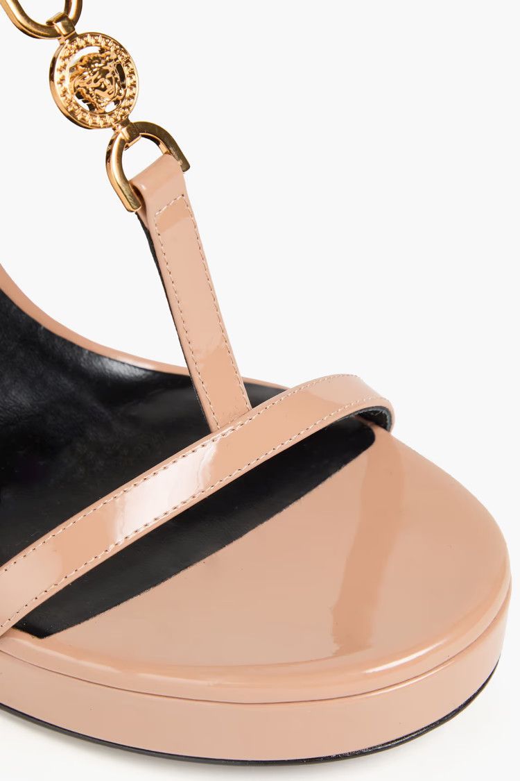 Versace o1y0226 Leather Ankle Strap Sandals in Light Brown Size US 7.5 / IT 37.5 - 3 Thumbnail