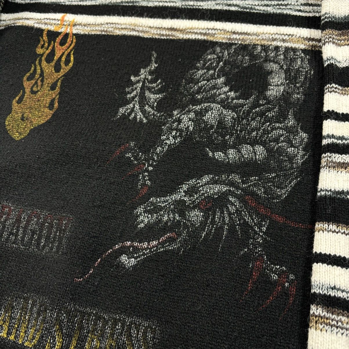 Vintage Crazy sweater dragon knitwear large vintage rare japan Size US L / EU 52-54 / 3 - 4 Thumbnail