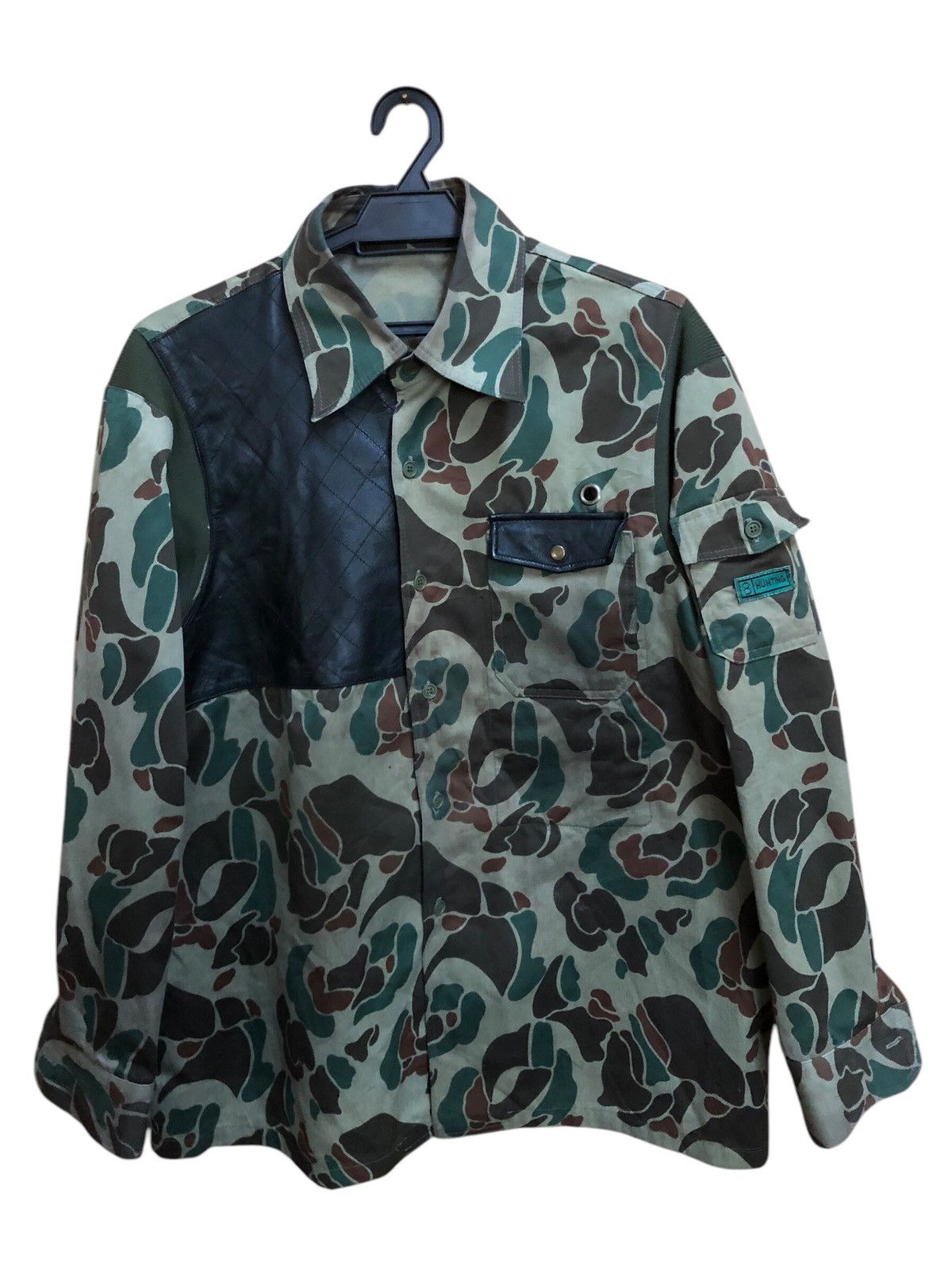 Vintage Two Horse Duck Camo Hunting Button Up Jacket Size US M / EU 48-50 / 2 - 1 Thumbnail