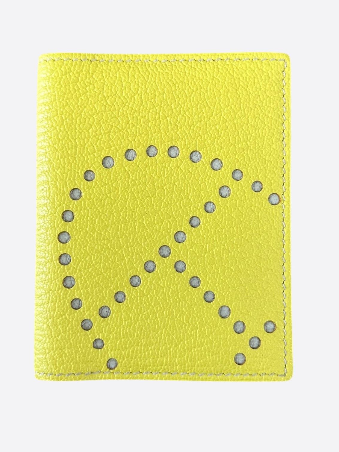 Hermes Hermes Yellow & Grey Epsom Evelyn Card Holder Size ONE SIZE - 1 Thumbnail