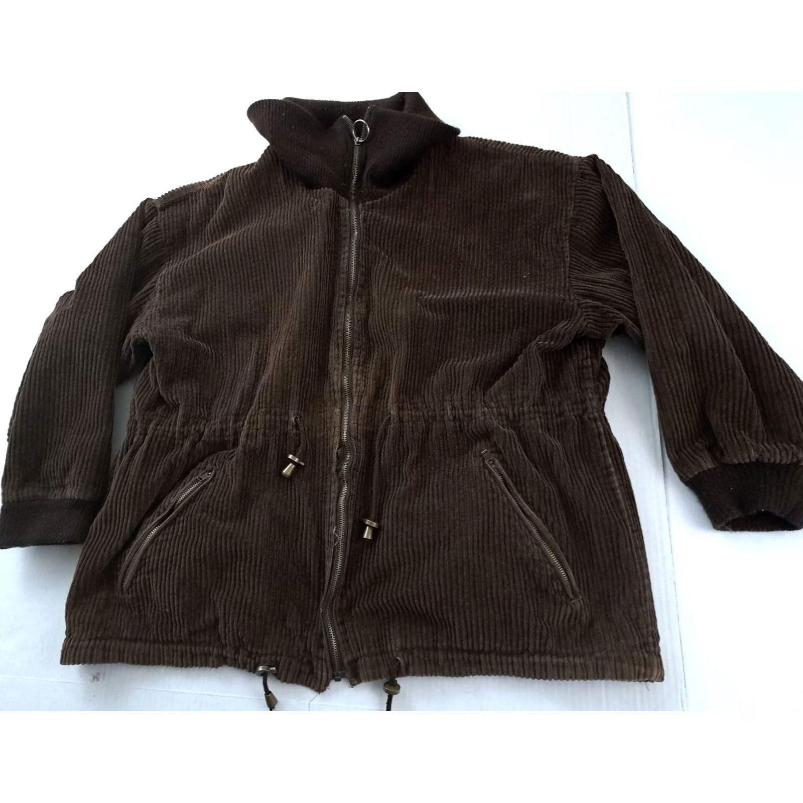 Vintage VINTAGE Corduroy Plaid Lined Brown Full Zip Jacket 2XL Parka Jacket Brown Corduroy Full Zip Unisex Adults Men Women Winter Fall 1980s Size US XXL / EU 58 / 5 - 6 Thumbnail