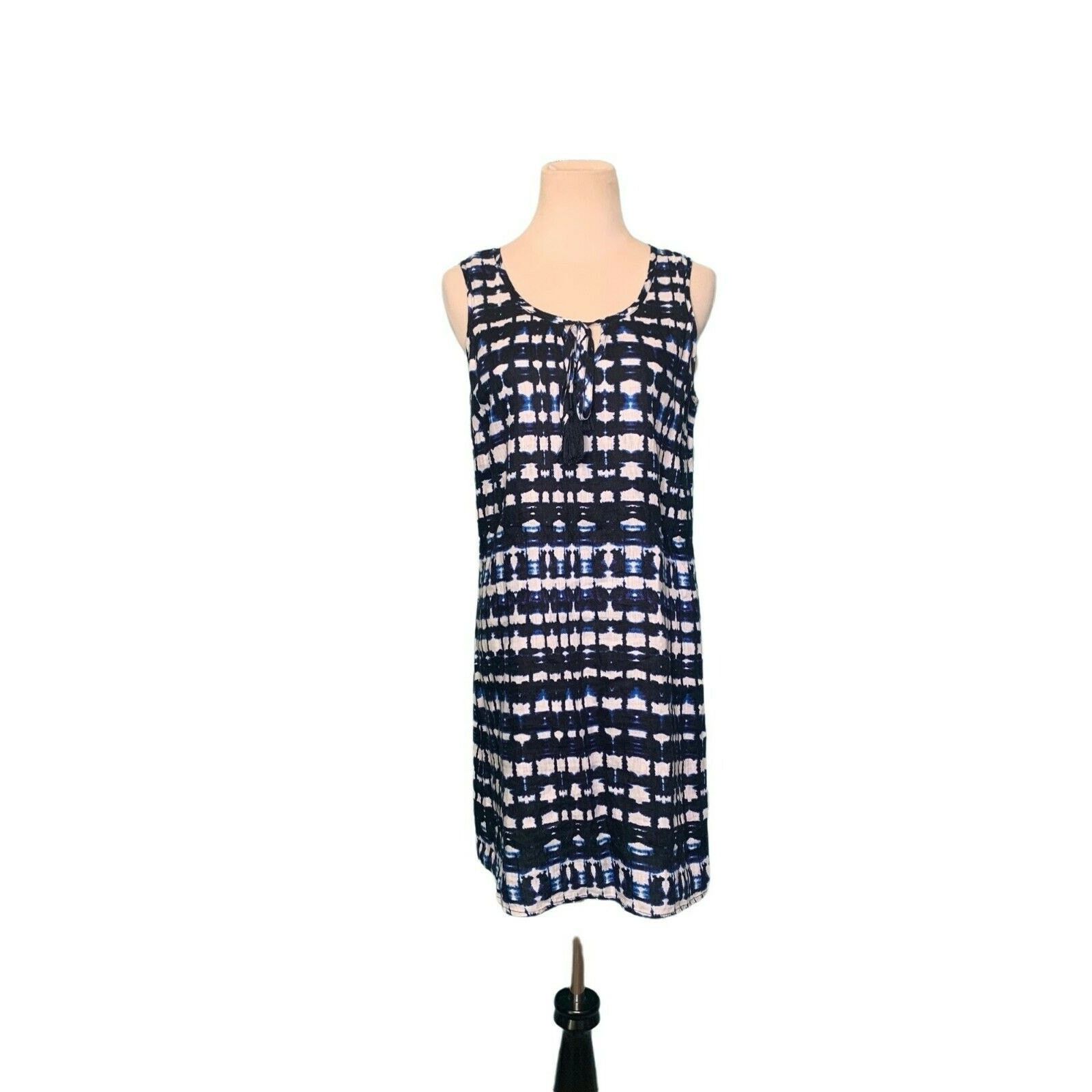 Cynthia Rowley Cynthia Rowley white blue linen sleeveless mini dress size 4 Size S / US 4 / IT 40 - 7 Thumbnail