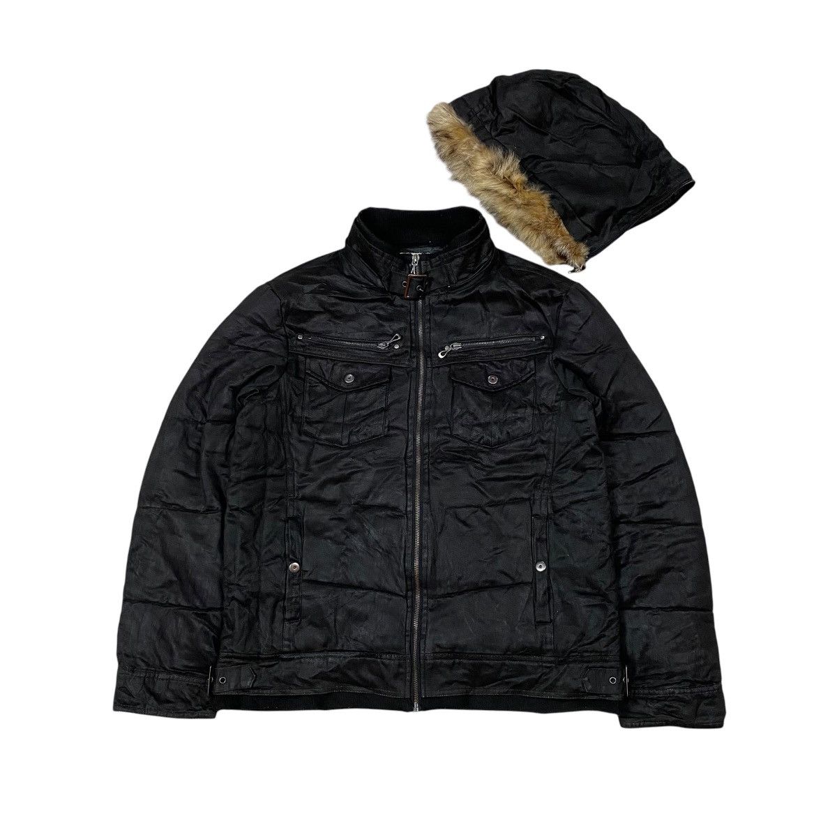 Hysteric Glamour × If Six Was Nine × Japanese Brand Silver Moon Fur Suede Jacket Size US L / EU 52-54 / 3 - 4 Thumbnail