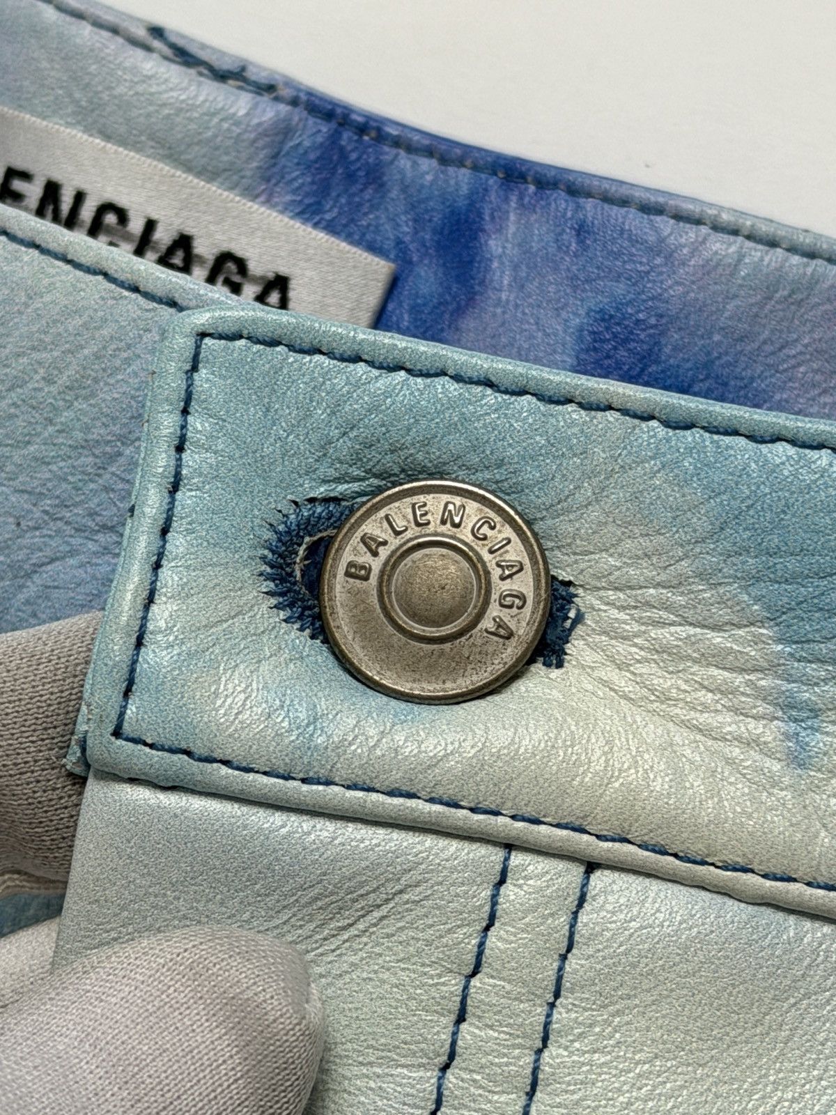 Balenciaga Balenciaga Spring 2018 3 Parts Leather Landscape Print Pants Size US 30 / EU 46 - 9 Thumbnail