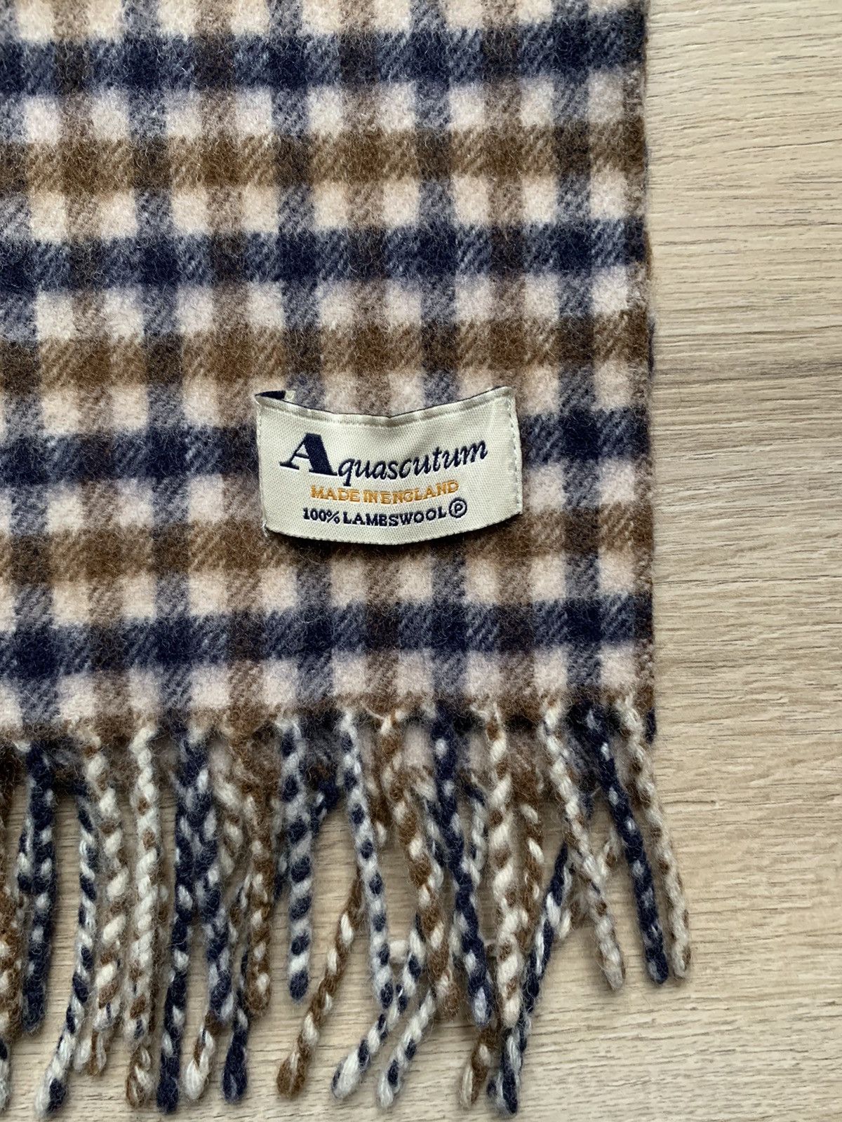 Aquascutum × Vintage Aquascutum Scarf Classic Size ONE SIZE - 4 Thumbnail
