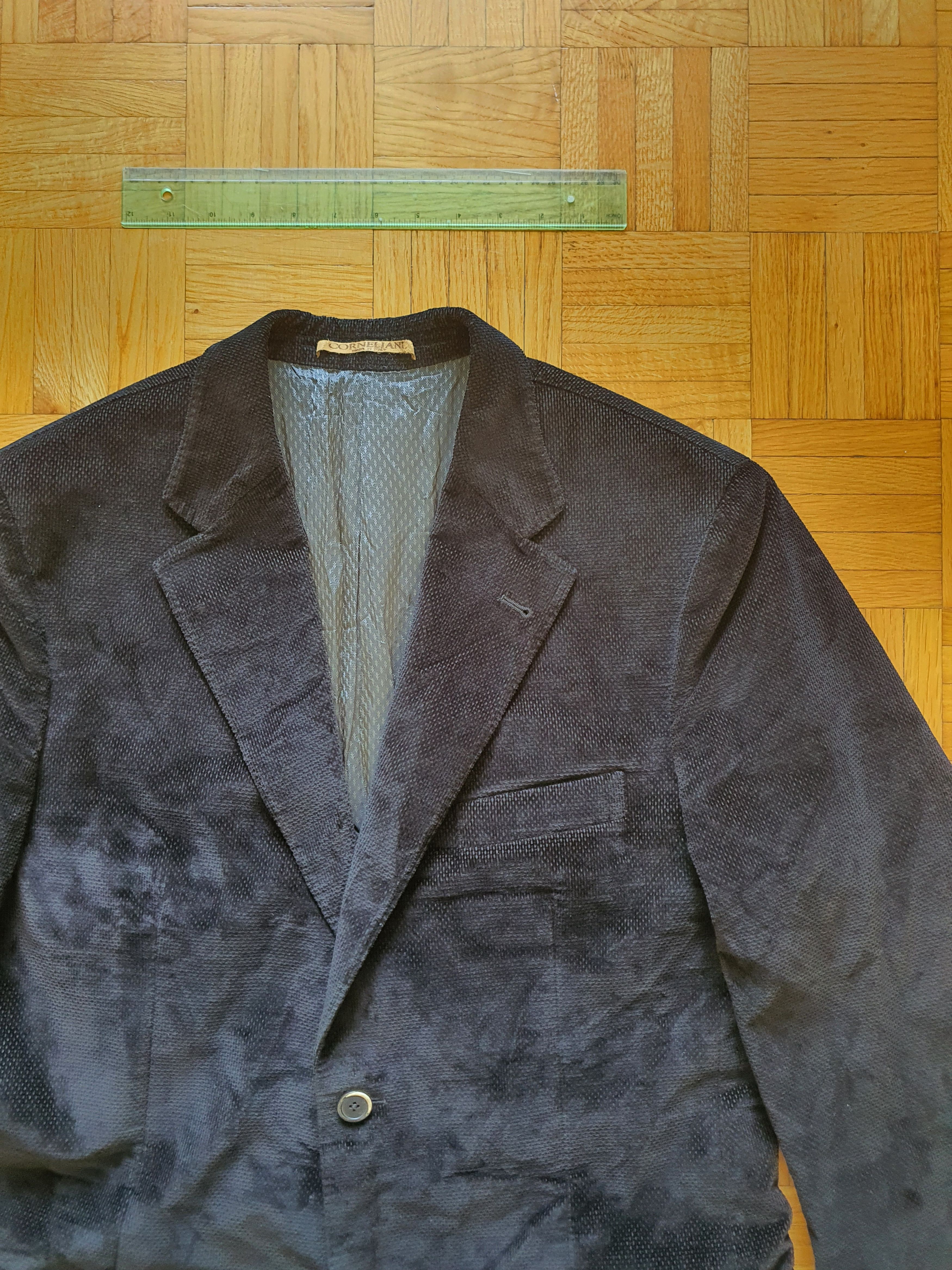 Corneliani ''EASY C2'' Black Velvet Blazer Sports Coat Suit Jacket Size 38R - 4 Thumbnail