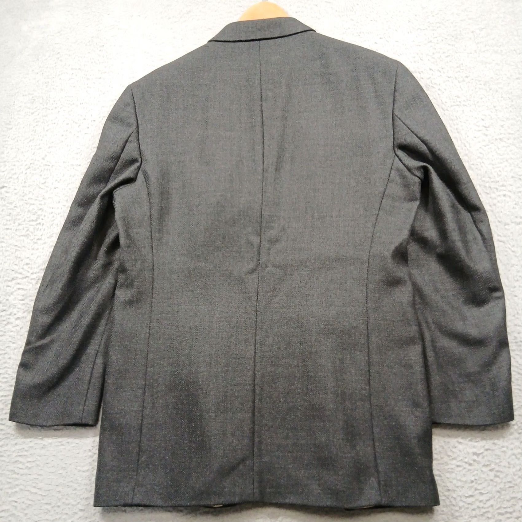 Nautica Nautica Mens Sport Coat Blazer Wool Gray Classic Two Button 42L Size 42R - 3 Thumbnail