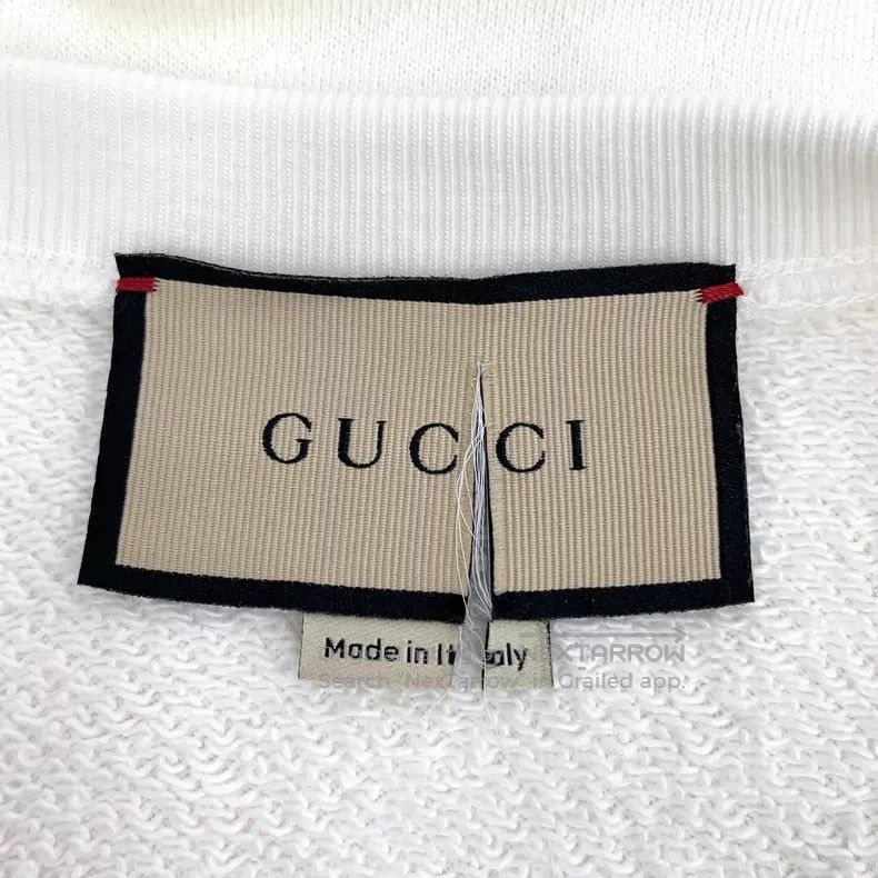 Gucci Gucci 23 white logo letter print cotton round-neck long-sl Size US XS / EU 42 / 0 - 5 Thumbnail