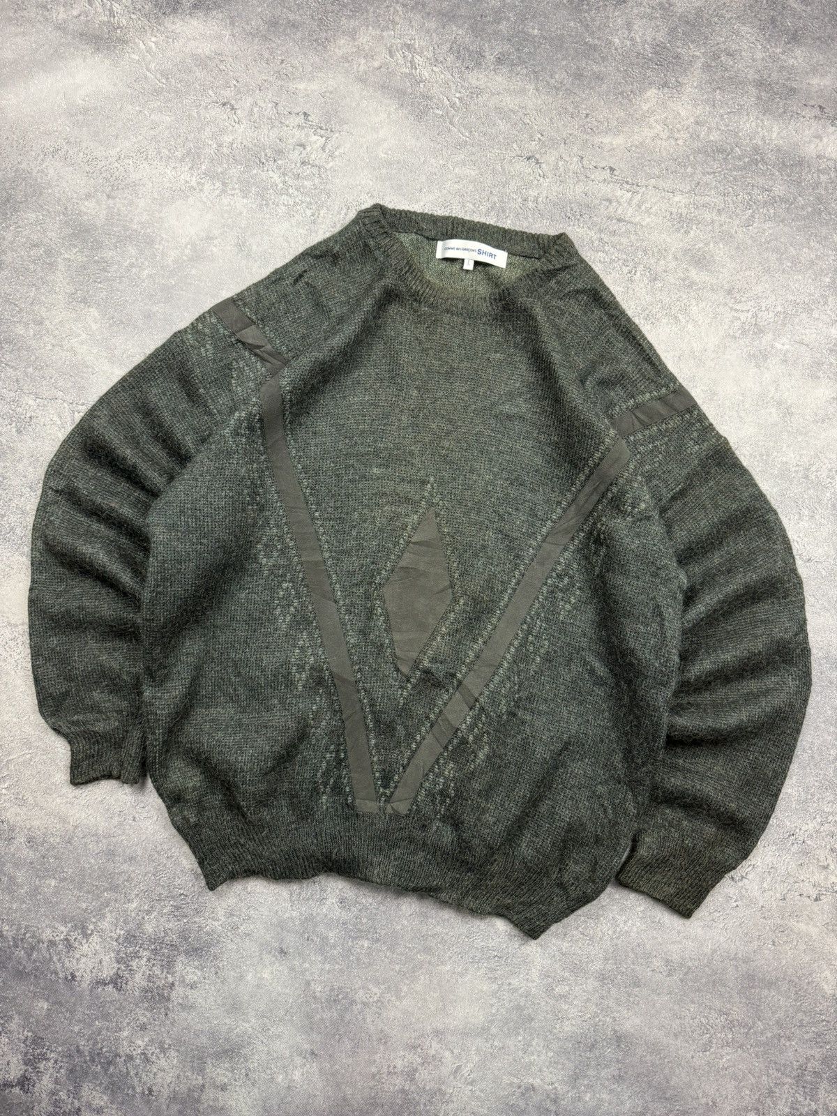 Comme des Garcons SHIRT Comme des Carçons SHIRT Wool Sweater Japanese Brand Size US L / EU 52-54 / 3 - 3 Thumbnail