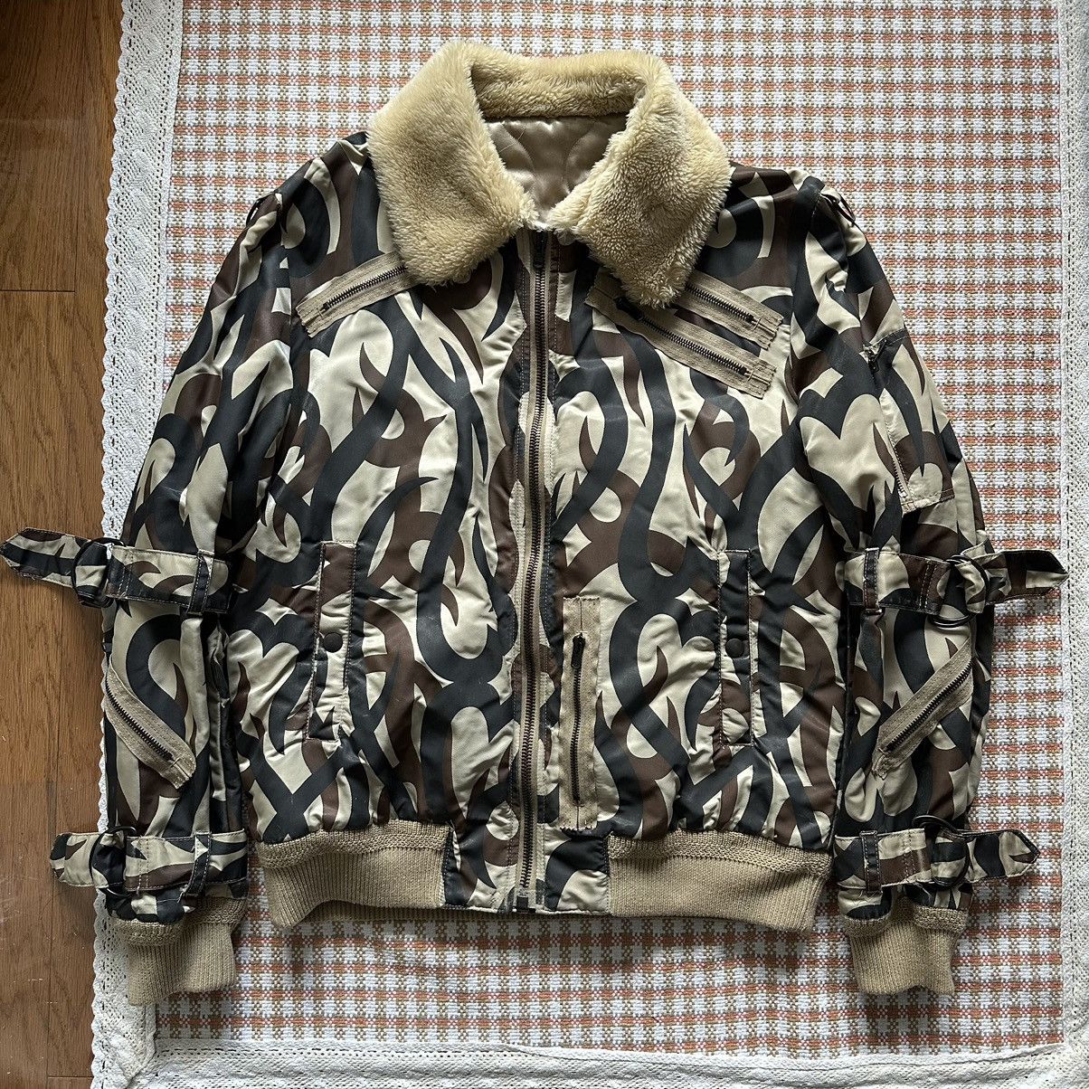 image of Number N Ine x Takahiromiyashita The Soloist Number (N)Ine Aw04 Bondage Tribal Heart Camo Flight Bo
