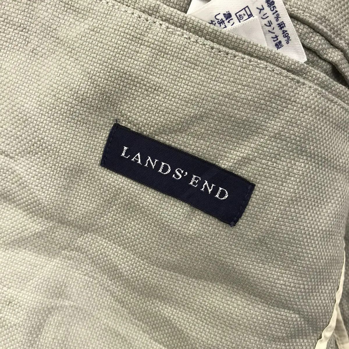 Lands' End Vtg LAND’S END CLASSIC 2 Button Blazer Sport Coat Suit Size 46R - 3 Thumbnail