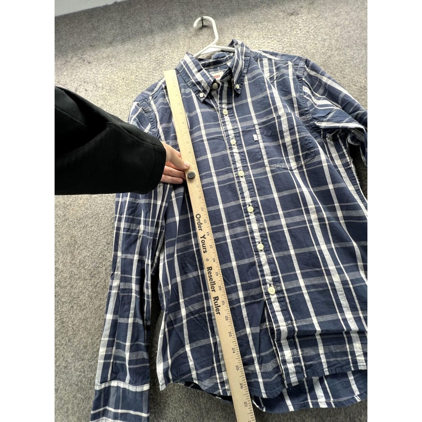 Levi's Levi's Shirt Mens Small Blue Plaid Long Sleeve Button Front Casual Woven Size US S / EU 44-46 / 1 - 4 Thumbnail