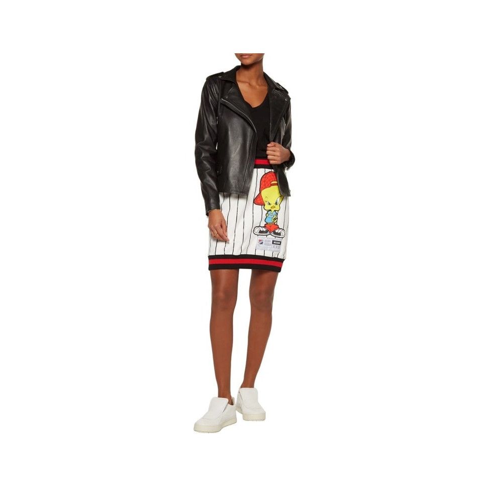 Moschino AW15 MOSCHINO Couture Jeremy Scott Looney Tunes Pencil Skirt Size 32" / US 10 / IT 46 - 10 Thumbnail