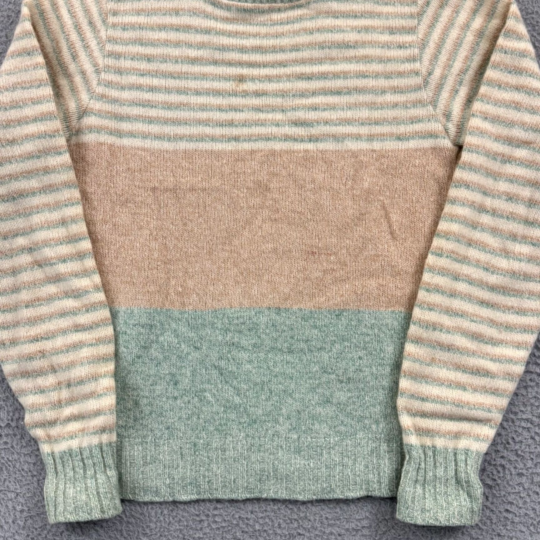 Vintage VINTAGE Claude By Brentwood Sweater Men Medium Striped Wool Blend 70s Retro Knit Size US M / EU 48-50 / 2 - 2 Thumbnail