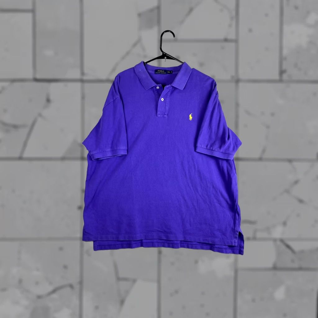 Polo Ralph Lauren Polo Ralph Lauren Polo Shirt Mens 2XL Purple Solid Pony Logo Short Sleeve Casual Shirt Regular Fit Men's Purple Polo Shirt Size US XXL / EU 58 / 5 - 1 Thumbnail