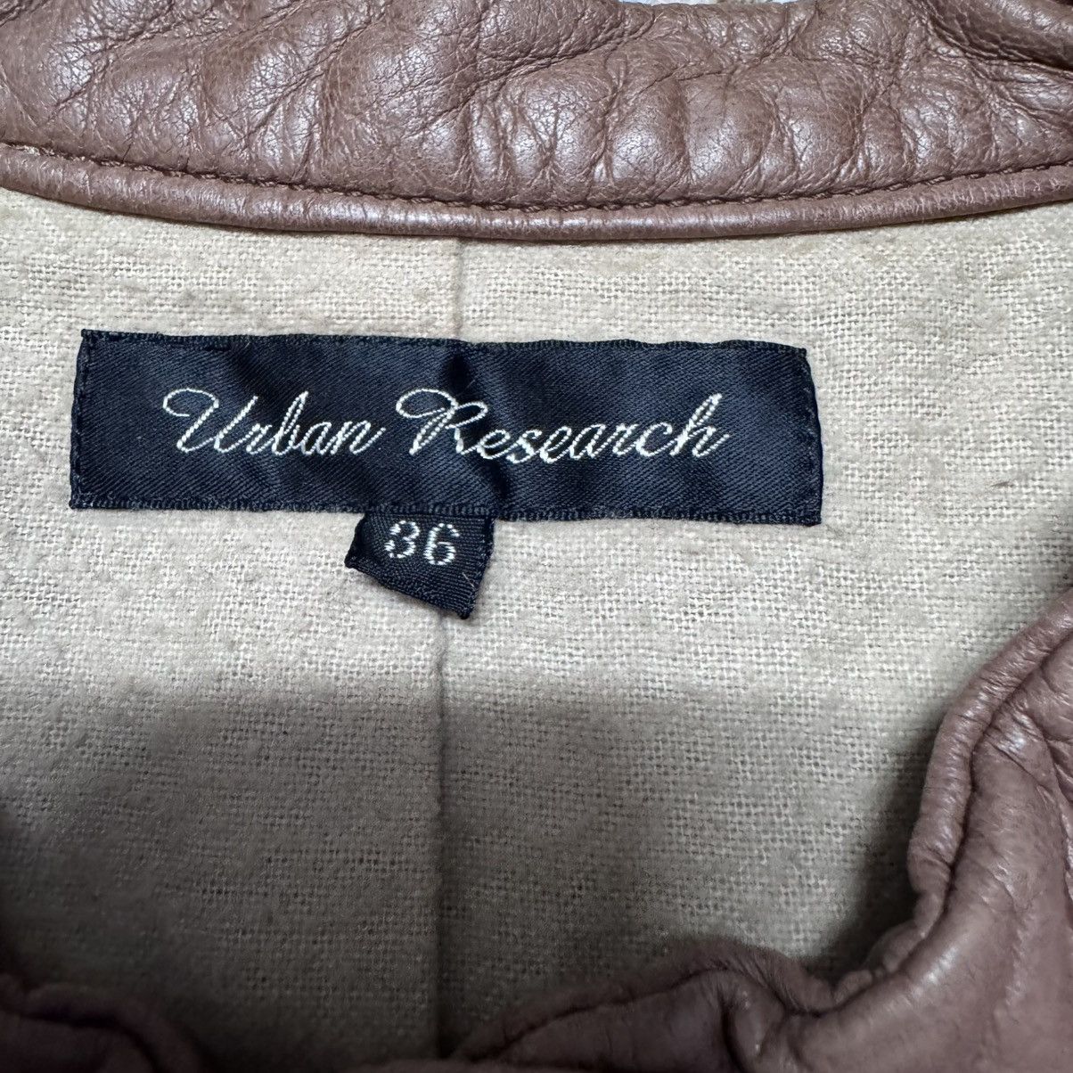 URBAN RESEARCH DOORS Urban Research Leather Moto Jacket Size XS / US 0-2 / IT 36-38 - 15 Thumbnail