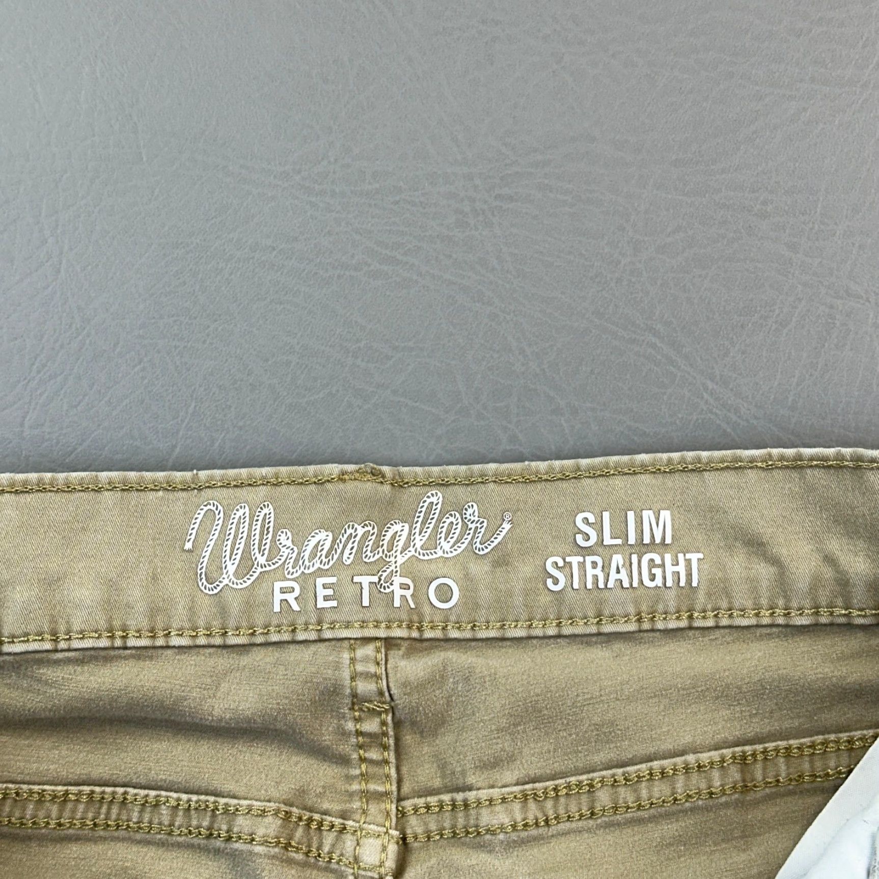 Wrangler VINTAGE Wrangler Retro Pants Mens 29x32 29x30 Fawn Slim Straight Western Cowboy Rodeo Size US 29 - 7 Thumbnail