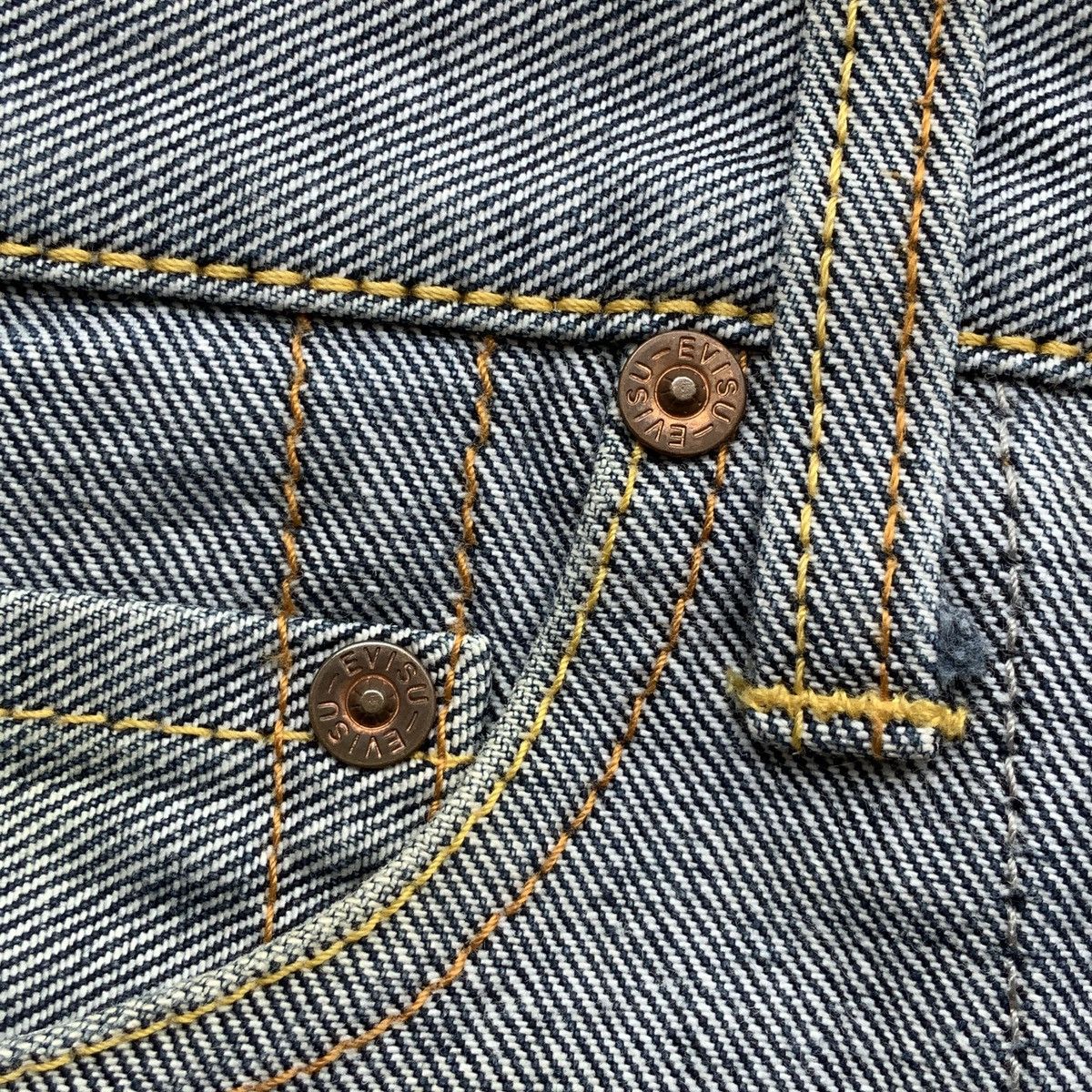 Evisu SALE!! 🤝🏼 EVISU SEAGUL INSIDE OUT SELVEDGE JEANS Size US 31 - 9 Thumbnail