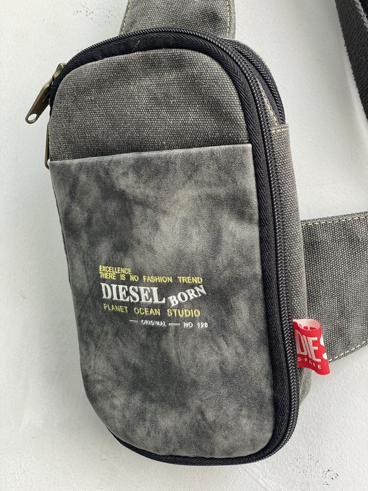 Diesel Diesel mini oakley style y2k sling bag hype canvas Size ONE SIZE - 3 Thumbnail