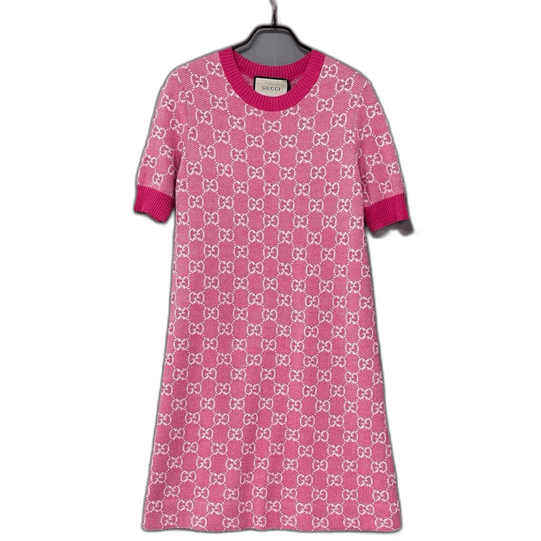 Gucci Gucci Floral Patterned Dress in Pink Size M / US 6-8 / IT 42-44 - 1 Thumbnail