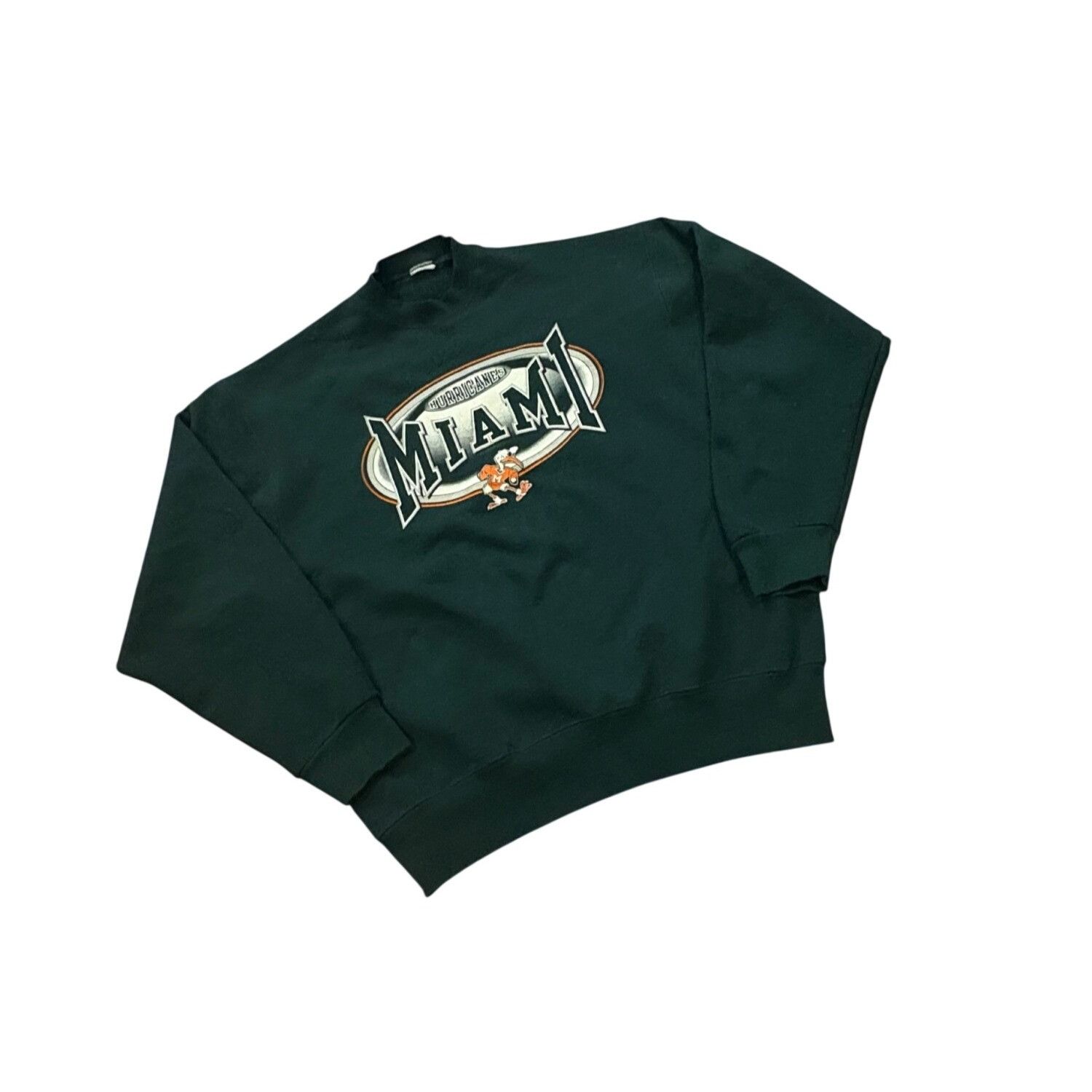 Other Vintage 90s Miami Hurricanes Crewneck Sweatshirt NCAA Green Size US XL / EU 56 / 4 - 3 Thumbnail