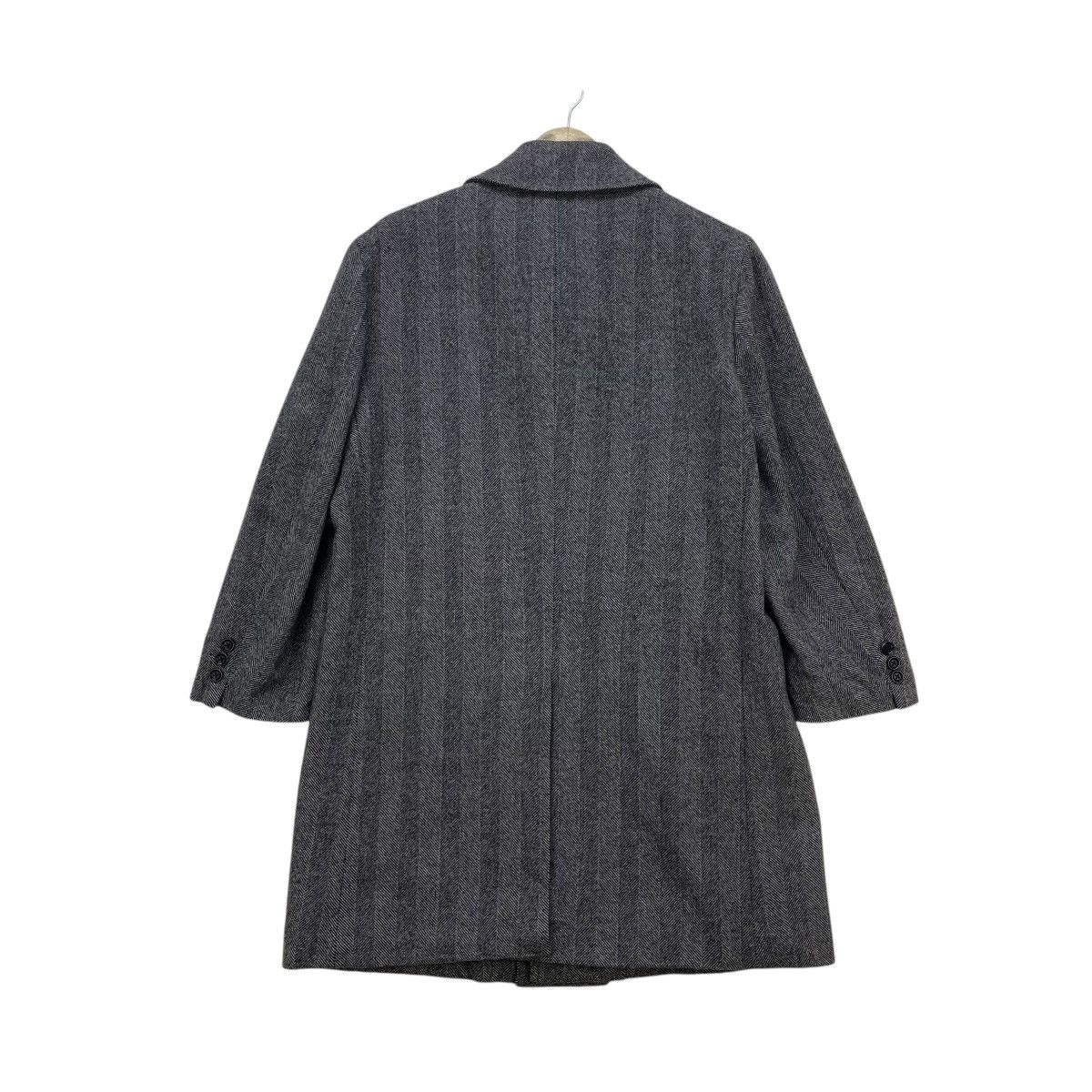Autumn Cashmere 💥Vintage Loro Piana Herringbone Long Coat Jacket Size US L / EU 52-54 / 3 - 2 Thumbnail