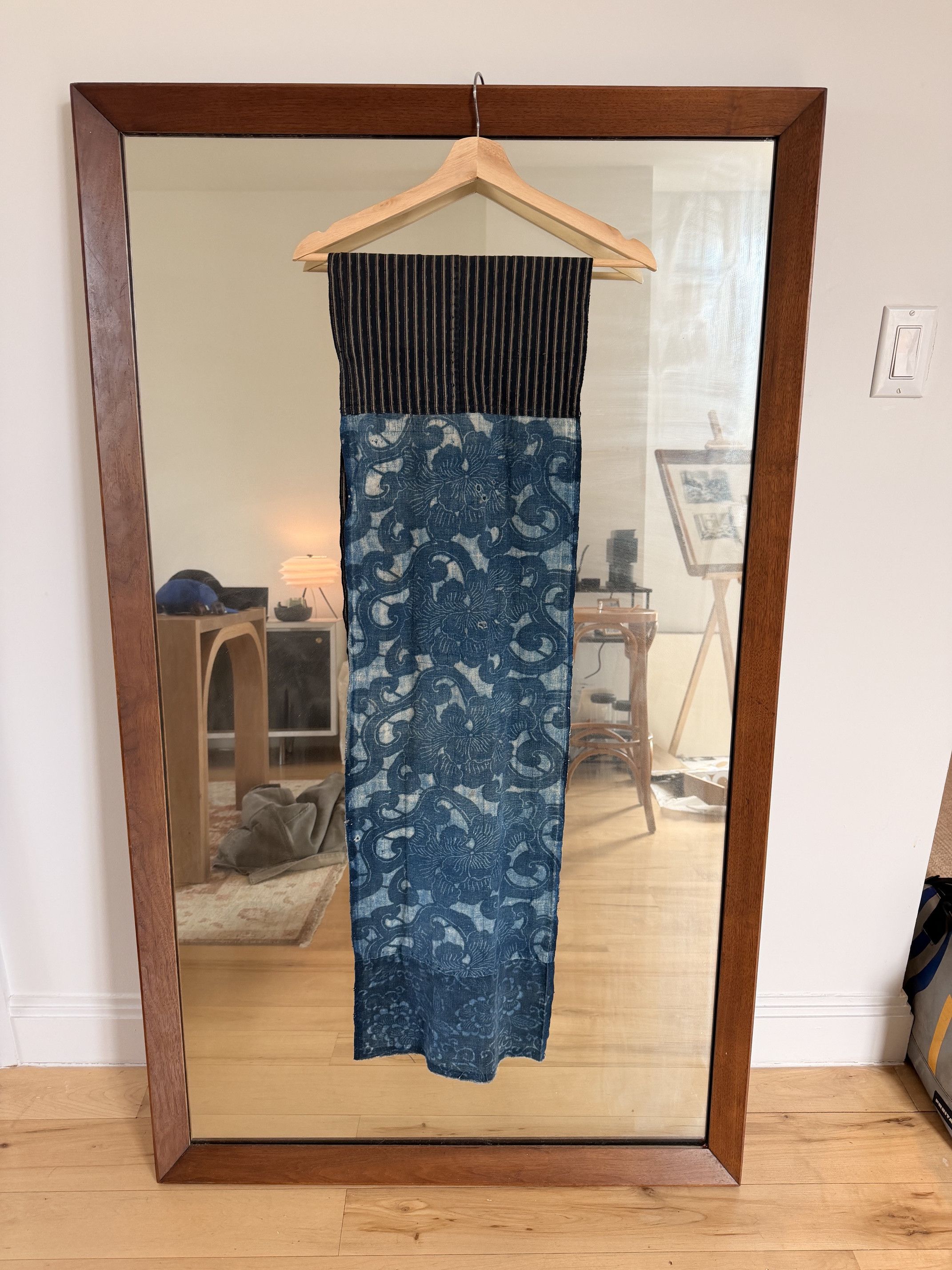 Kiriko Made Kiriko Original Scarf, Patched Boro, Indigo, 36 Size 36 - 4 Thumbnail