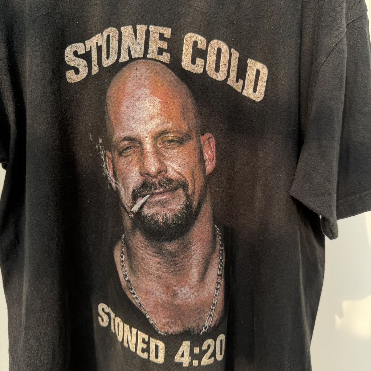 Vintage Stone Cold “Stoned 4:20” Parody Graphic T-Shirt Size US XL / EU 56 / 4 - 2 Thumbnail
