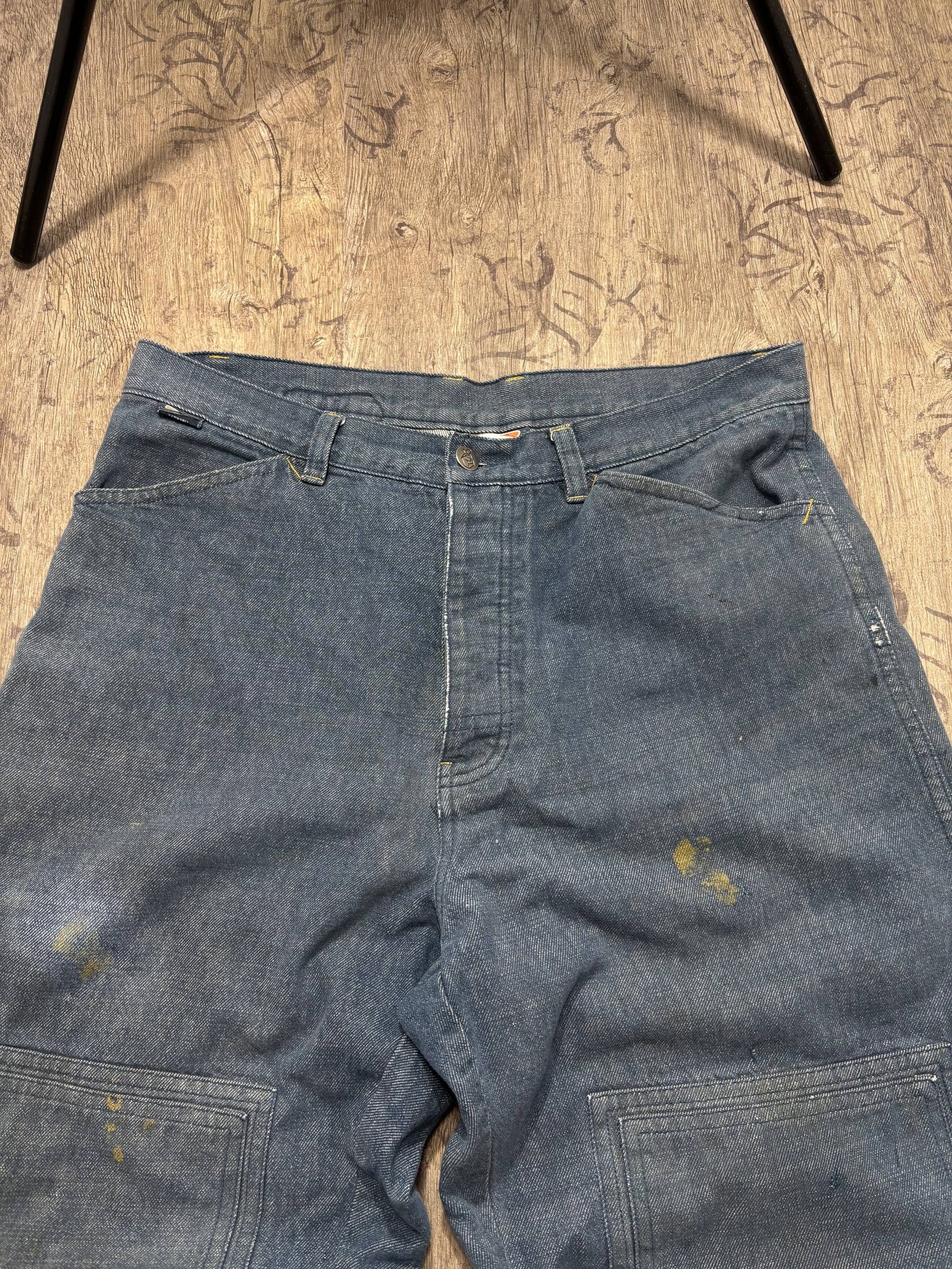 Mambo VTG Mambo Y2K Baggy Painted Carpenter Double Knee Jeans Size US 34 / EU 50 - 7 Thumbnail