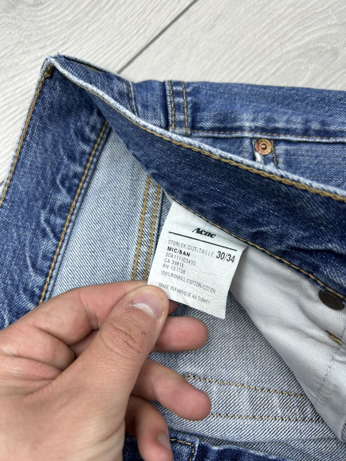 Acne Studios × Vintage Acne Studios Vintage MIC/SAN denim jeans size 30/34 Size US 30 / EU 46 - 5 Thumbnail