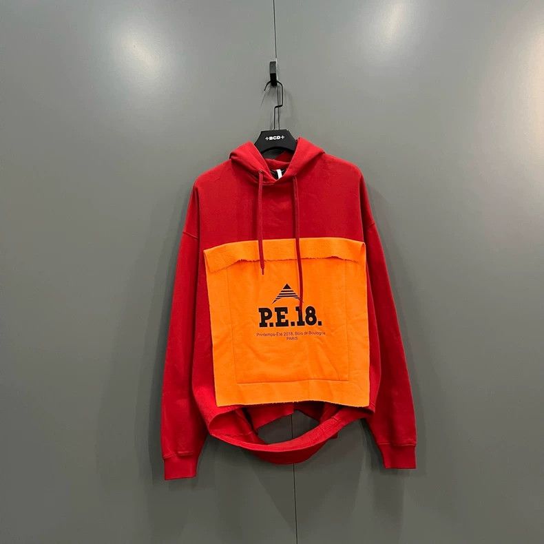 Balenciaga Balenciaga Patchwork Contrasting Letter Printed Hoodie Size US XS / EU 42 / 0 - 1 Thumbnail