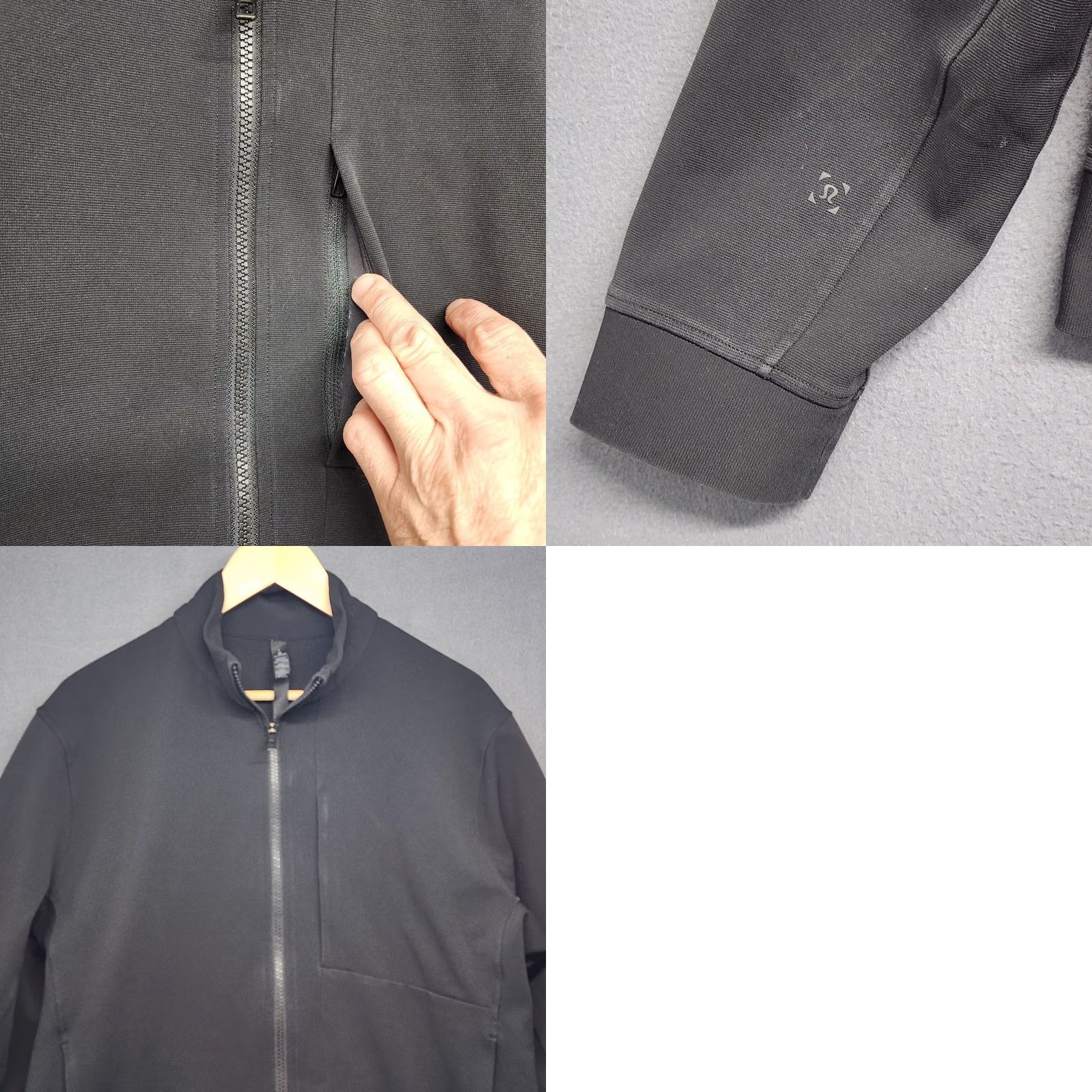 Lululemon Lululemon Sojourn Jacket Mens Large Black Full Zip Jacket Athletic Training Track Mens Size US L / EU 52-54 / 3 - 8 Thumbnail