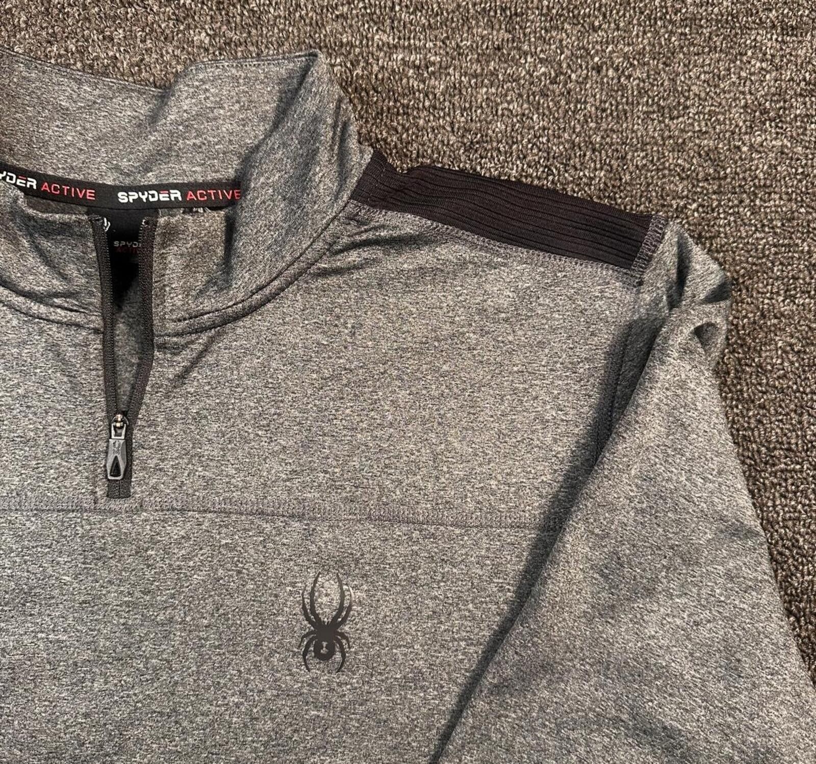 Spyder Spyder Men's Gray Quarter-Zip Pullover Size US M / EU 48-50 / 2 - 4 Thumbnail